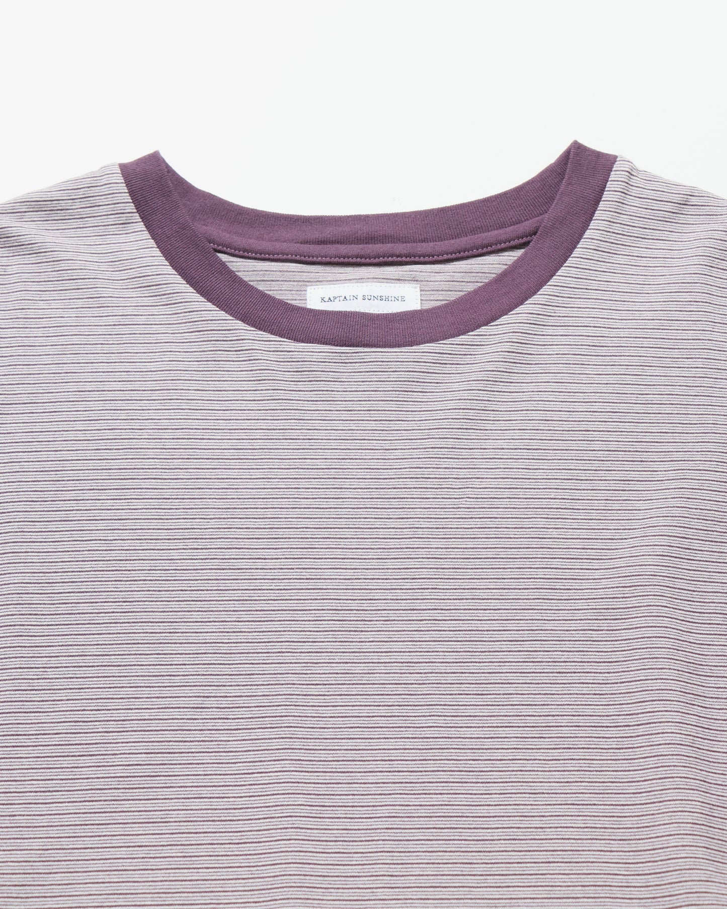 Hard Twisted Stripe Jersey Half-sleeve Tee GREY MULTI STRPIE