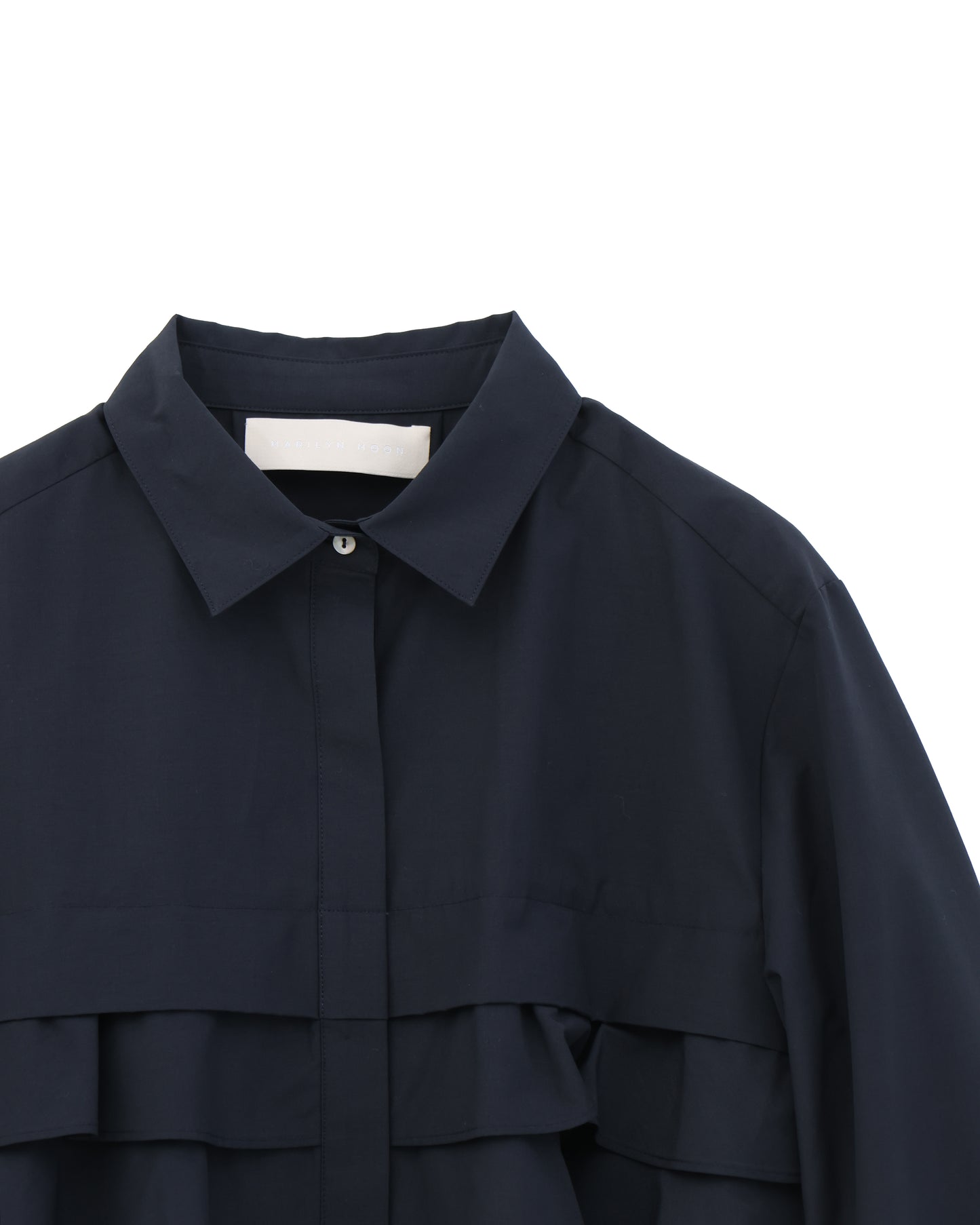 layered raffle blouse