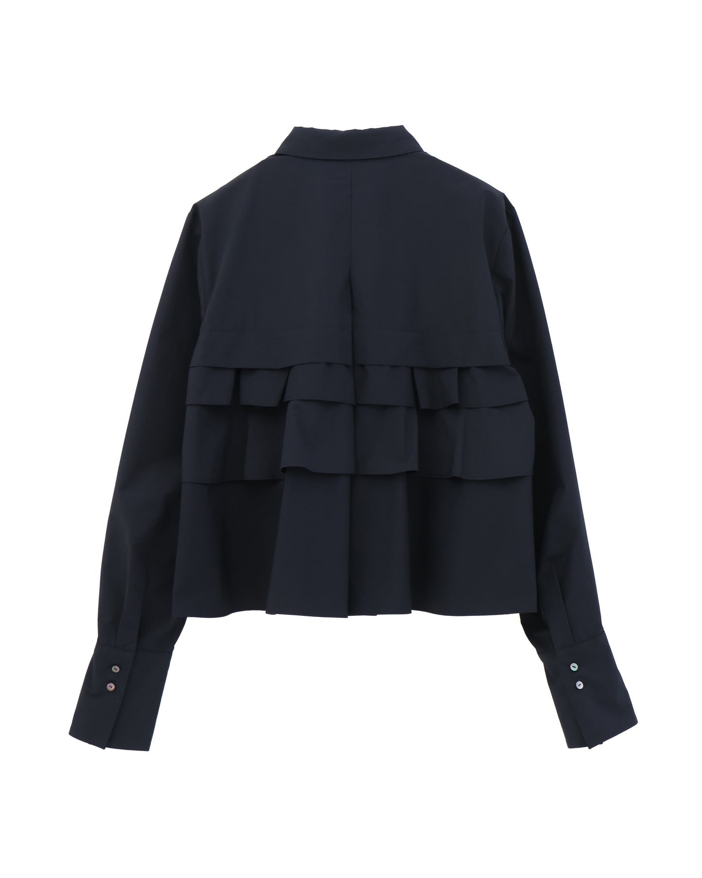 layered raffle blouse