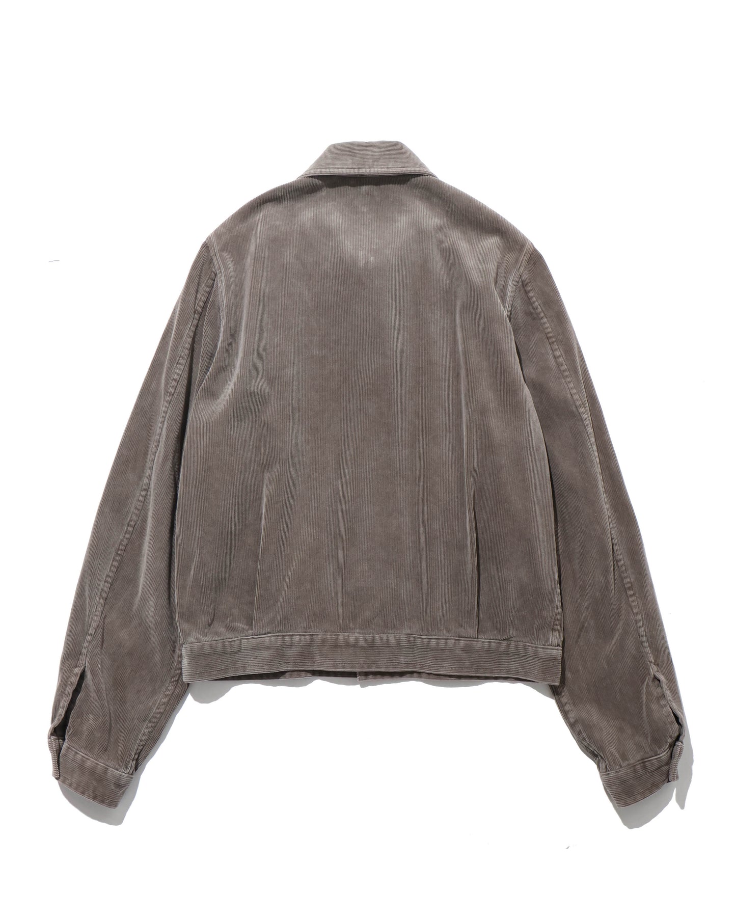 PIGMENT DYED FINX CORDUROY BLOUSON OLIVE BROWN