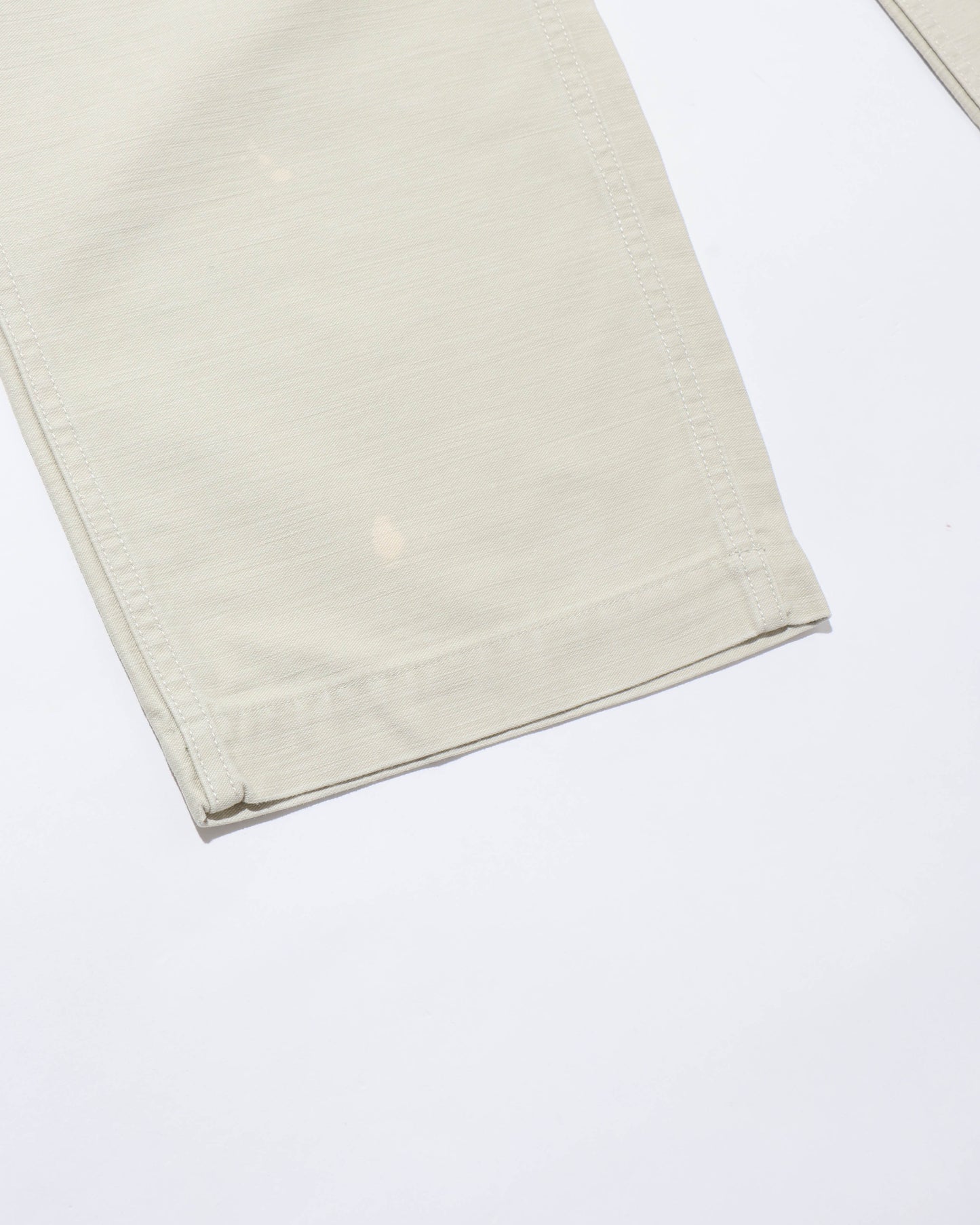 WASHED BAGGY SATIN BLEACHED BAKER PANTS DUSTY IVORY