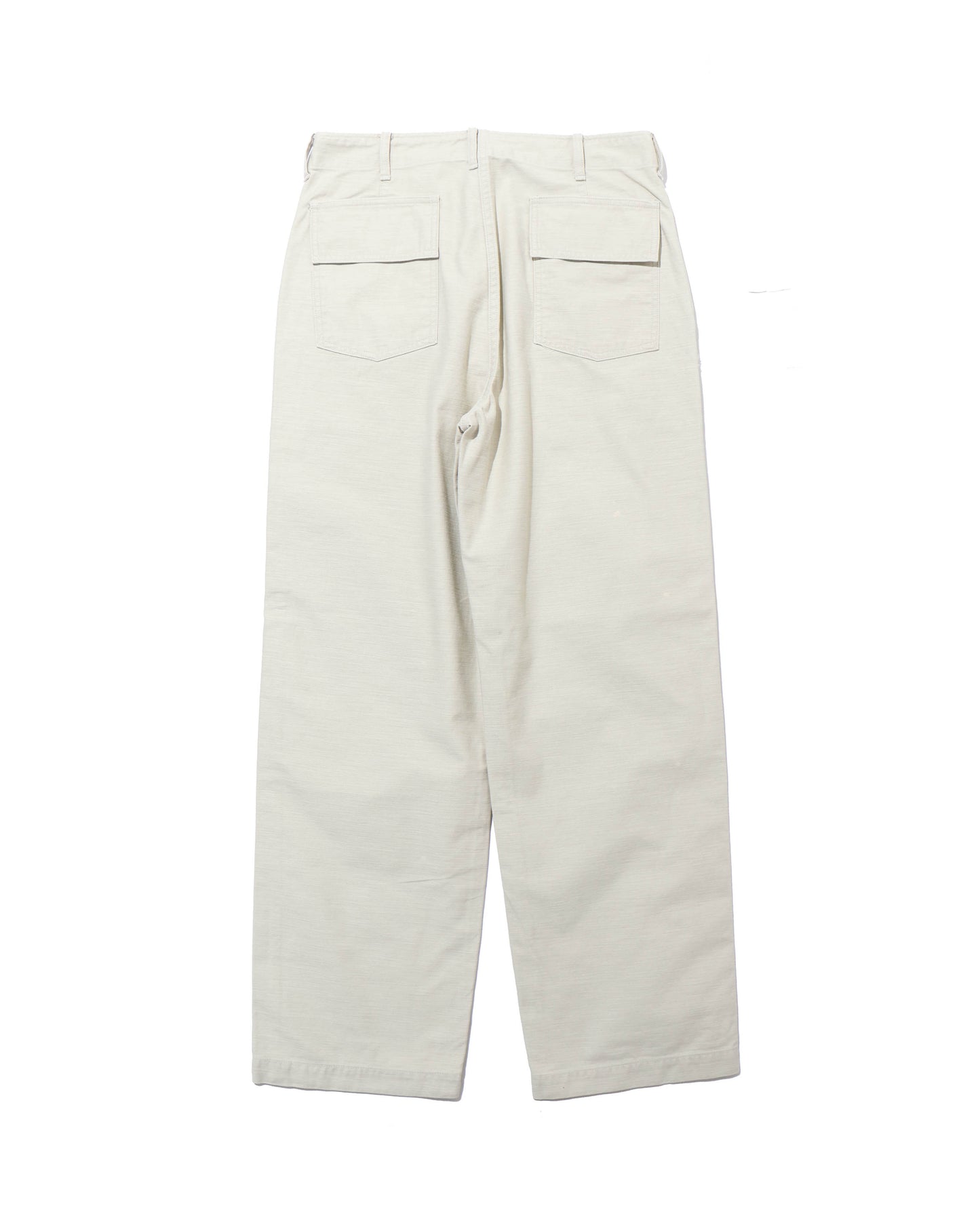 WASHED BAGGY SATIN BLEACHED BAKER PANTS DUSTY IVORY