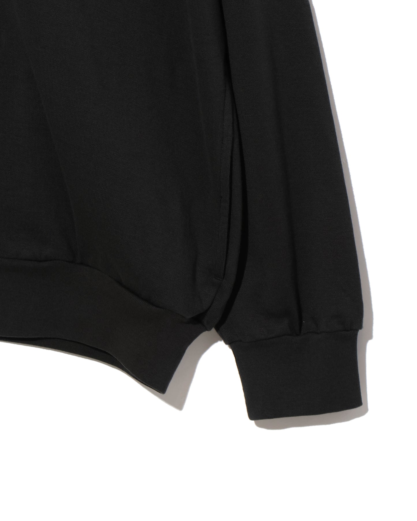 SUPER HIGH GAUGE SWEAT ZIP BLOUSON INK BLACK