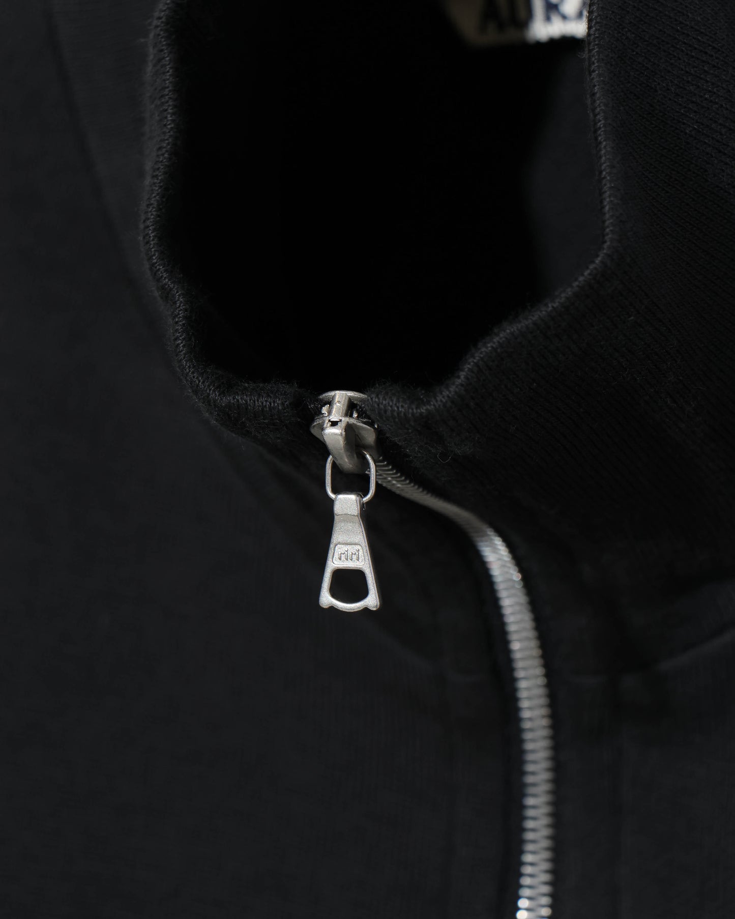 SUPER HIGH GAUGE SWEAT ZIP BLOUSON INK BLACK