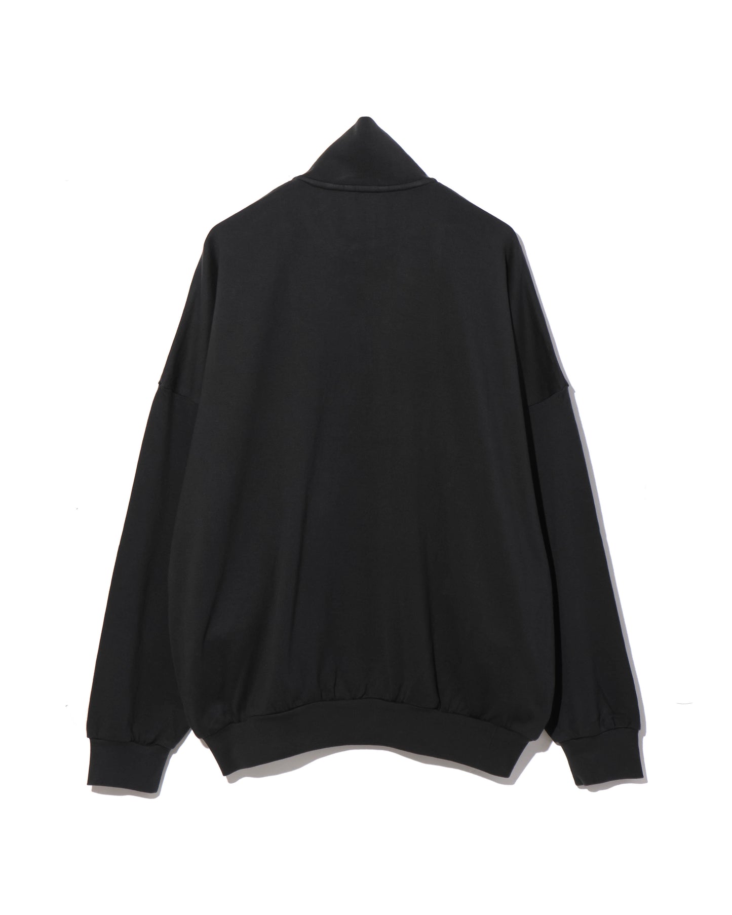 SUPER HIGH GAUGE SWEAT ZIP BLOUSON INK BLACK