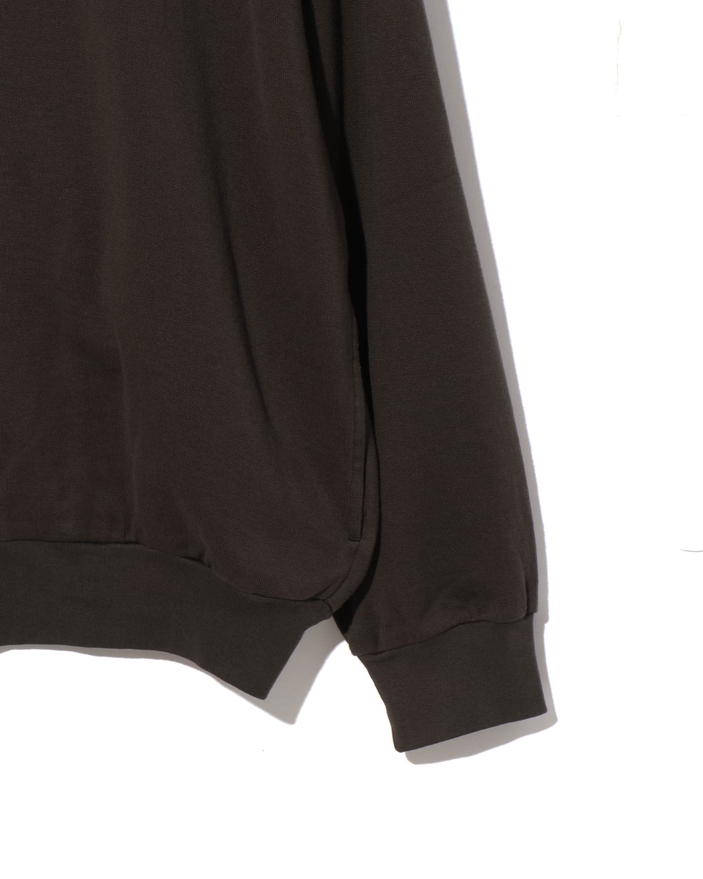 SUPER HIGH GAUGE SWEAT ZIP BLOUSON DARK BROWN
