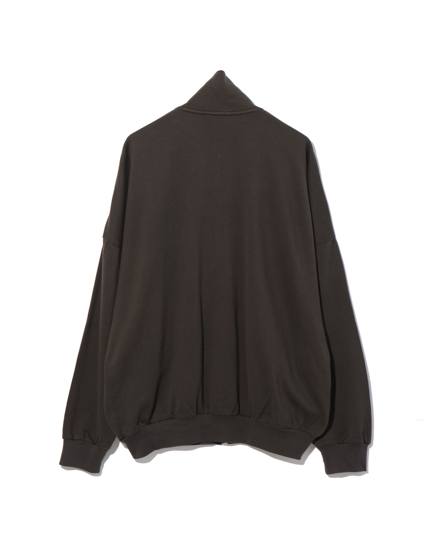 SUPER HIGH GAUGE SWEAT ZIP BLOUSON DARK BROWN