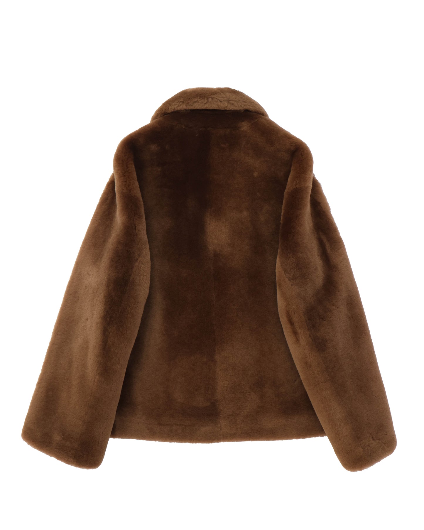 STRAIGHT MERINO MOUTON FUR P-COAT