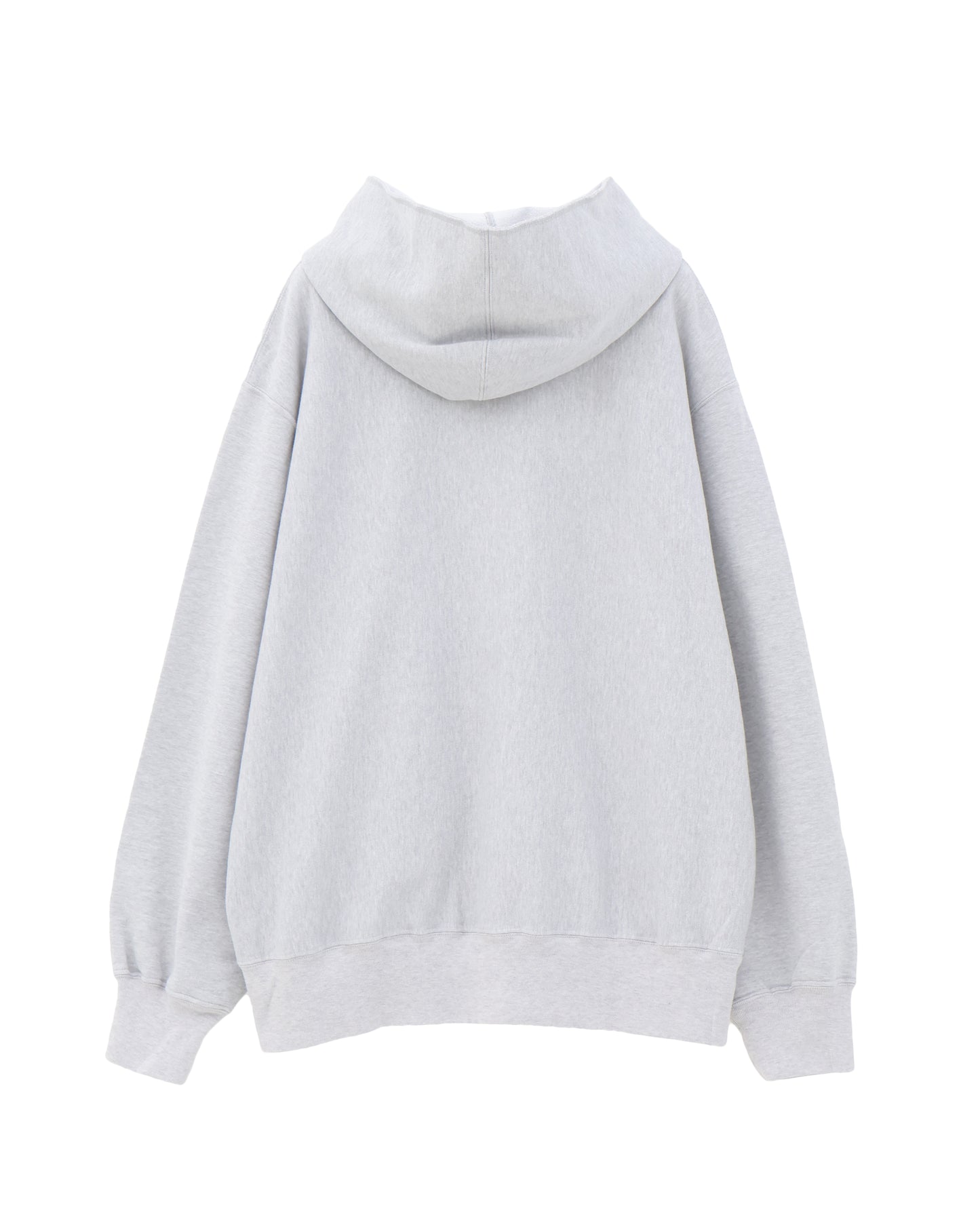 Thin-Sweat Separate-Pocket Hoodie P/O HeatherWhite