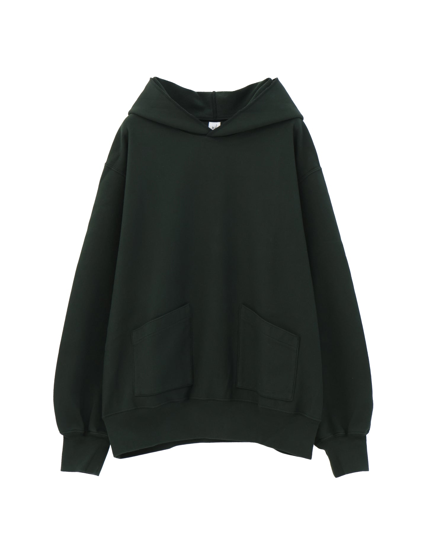 Thin-Sweat Separate-Pocket Hoodie P/O DarkGreen