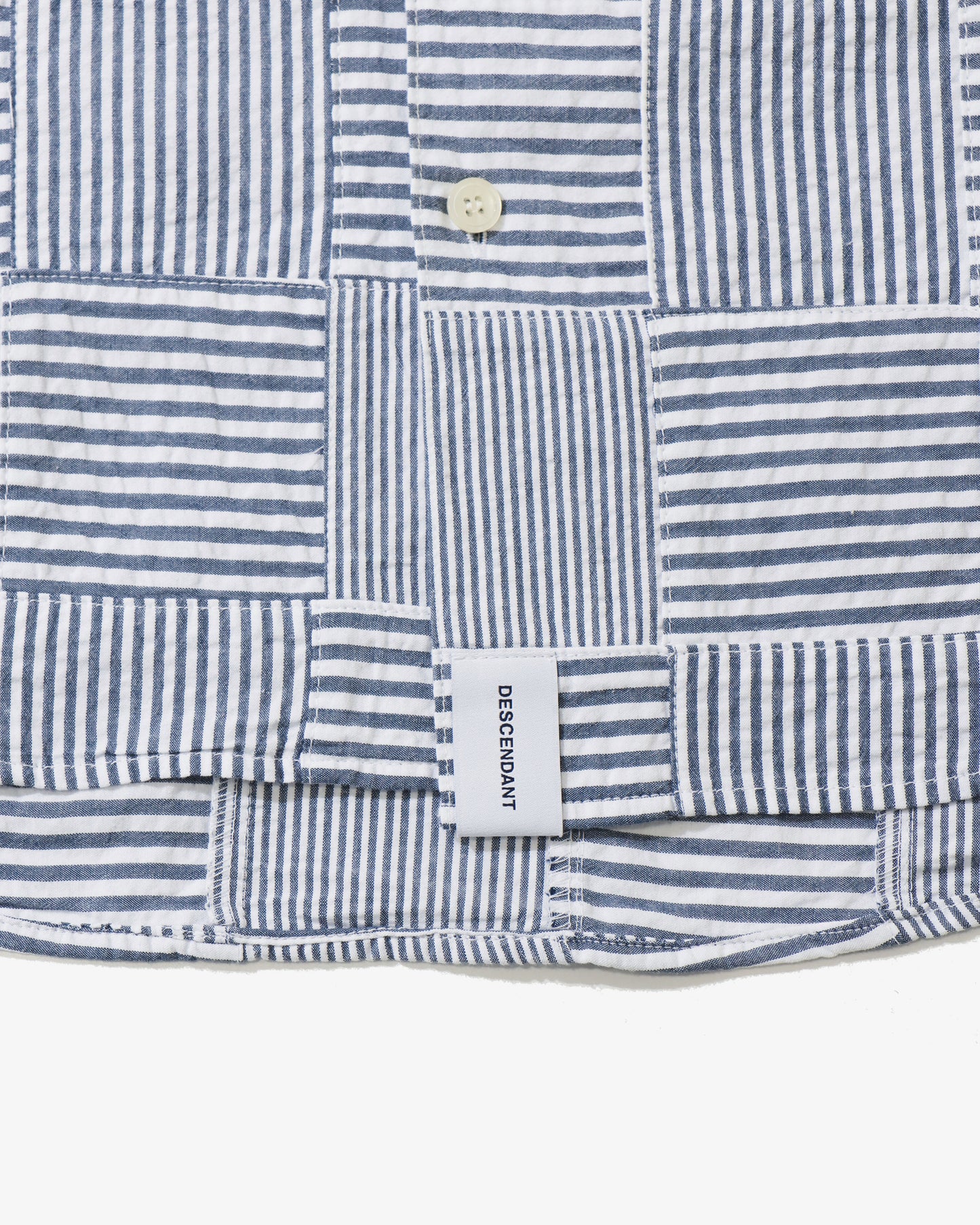 MILPITAS PATCHWORK LS SHIRT NAVY