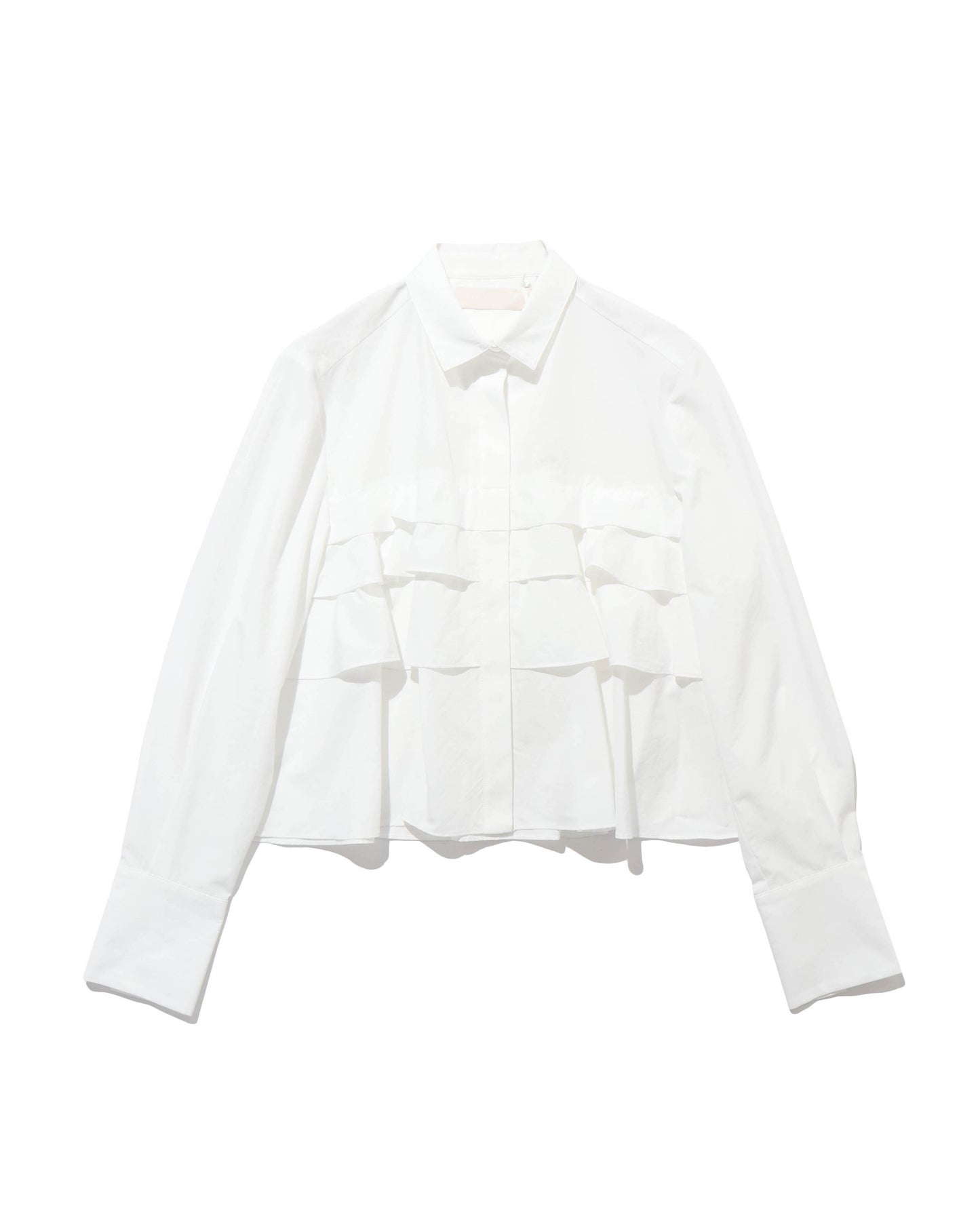 layered raffle blouse