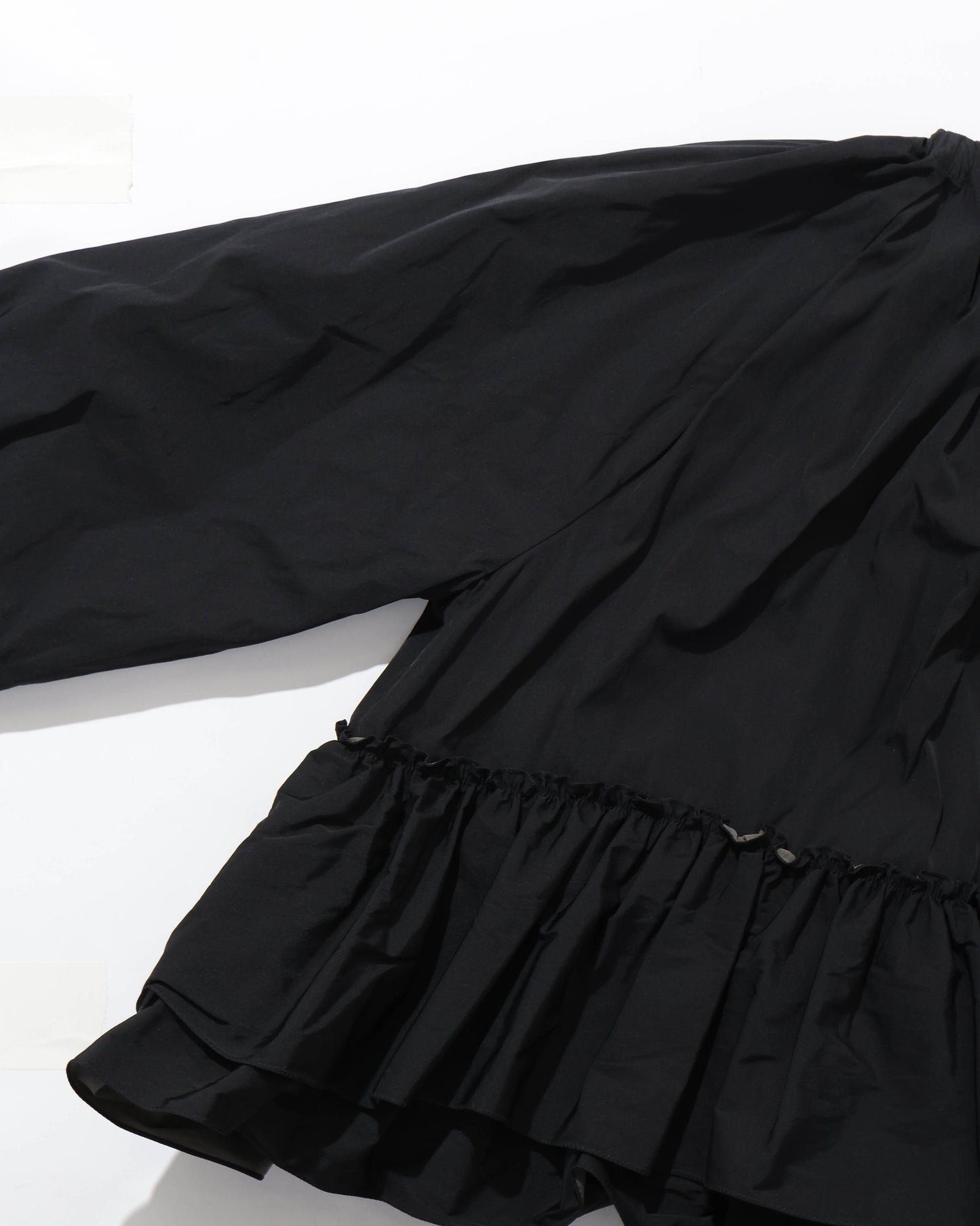 spiral taffeta raffle blouson