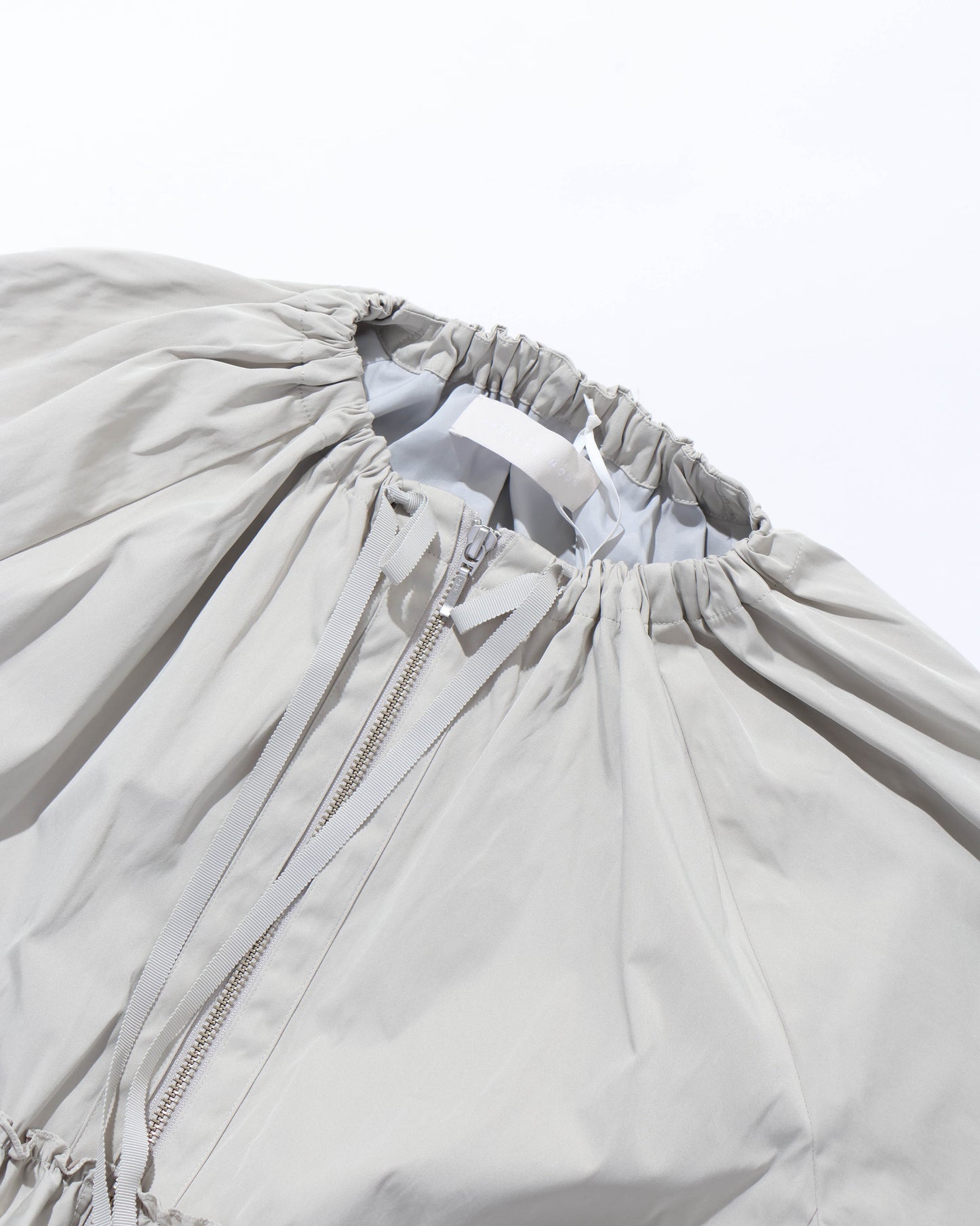spiral taffeta raffle blouson