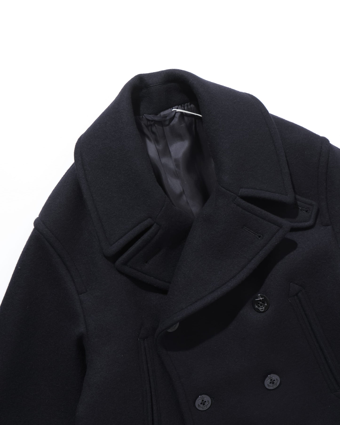 Wool Melton 10B Pea Coat DarkNavy