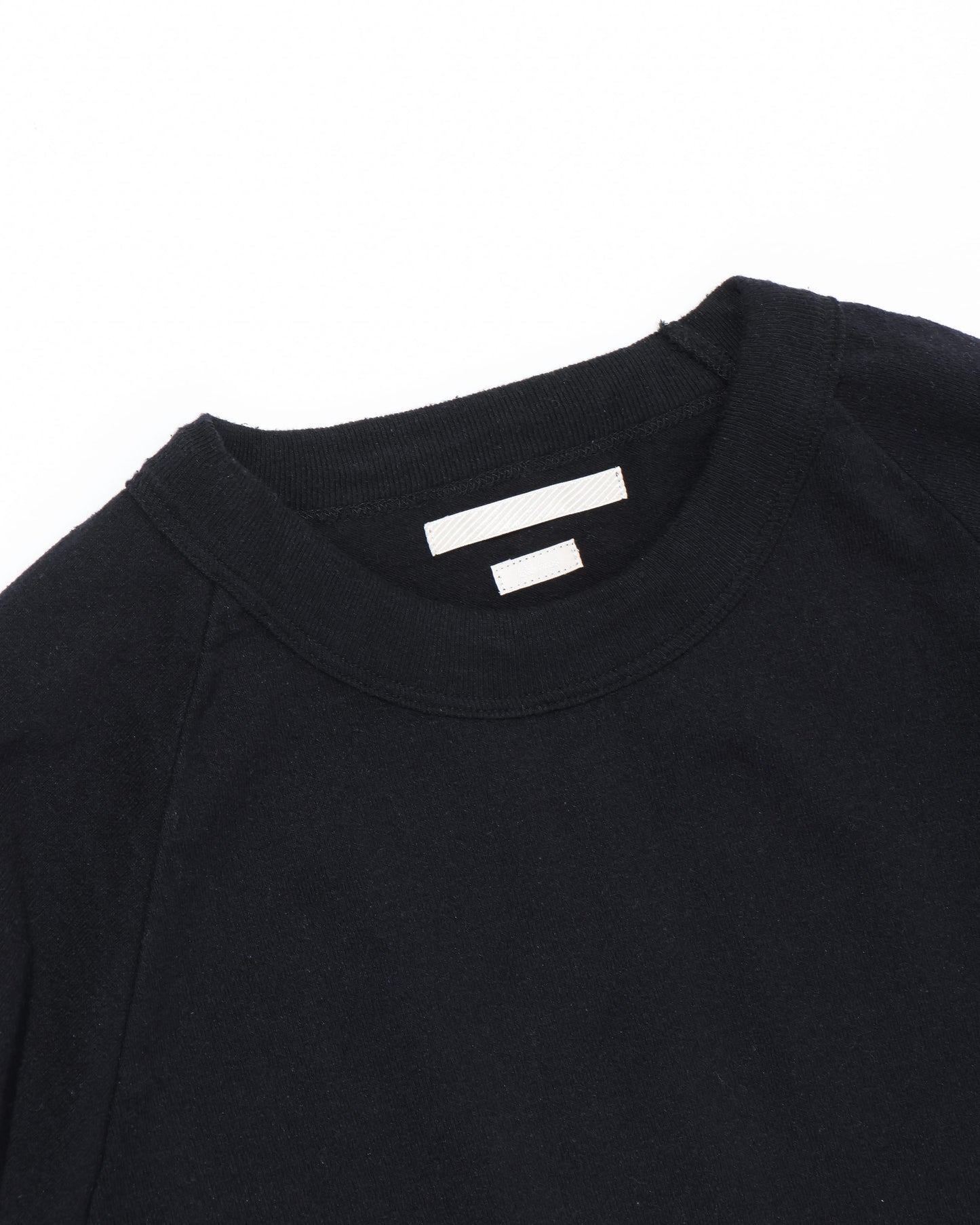 Co/Silk Nep Raglan Tee BlackNavy