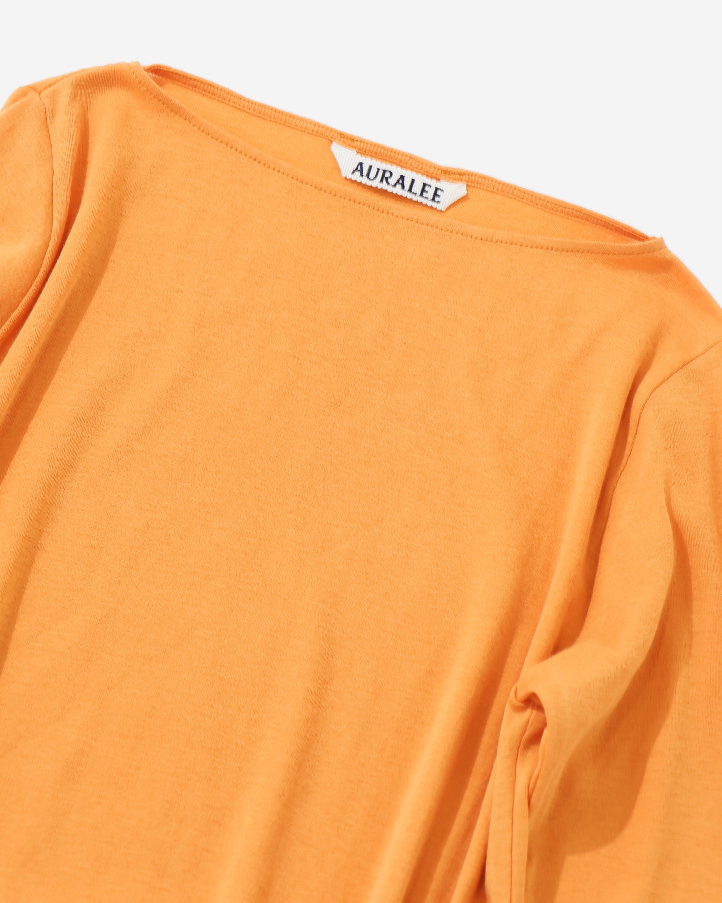 SUPER HIGH GAUGE SHEER RIB BOAT NECK L/S TEE