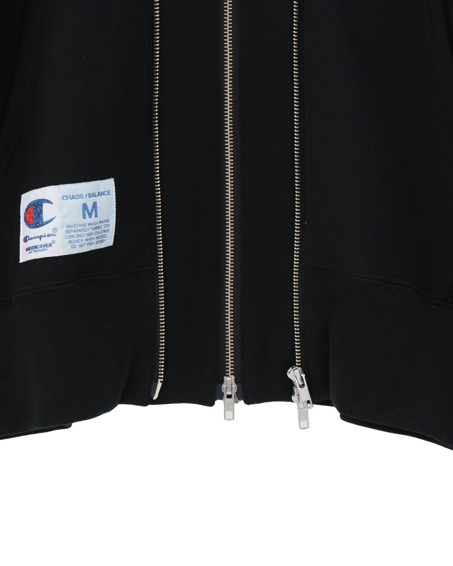 "Champion × UNDERCOVER" 10oz Beads Embroidery Double Zip Hoodie