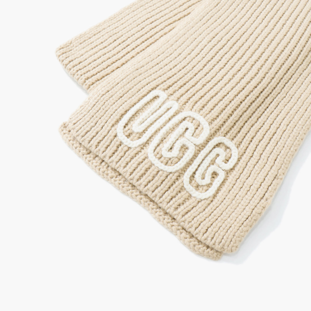 U CHUNKY CRAFTED RIB SCARF