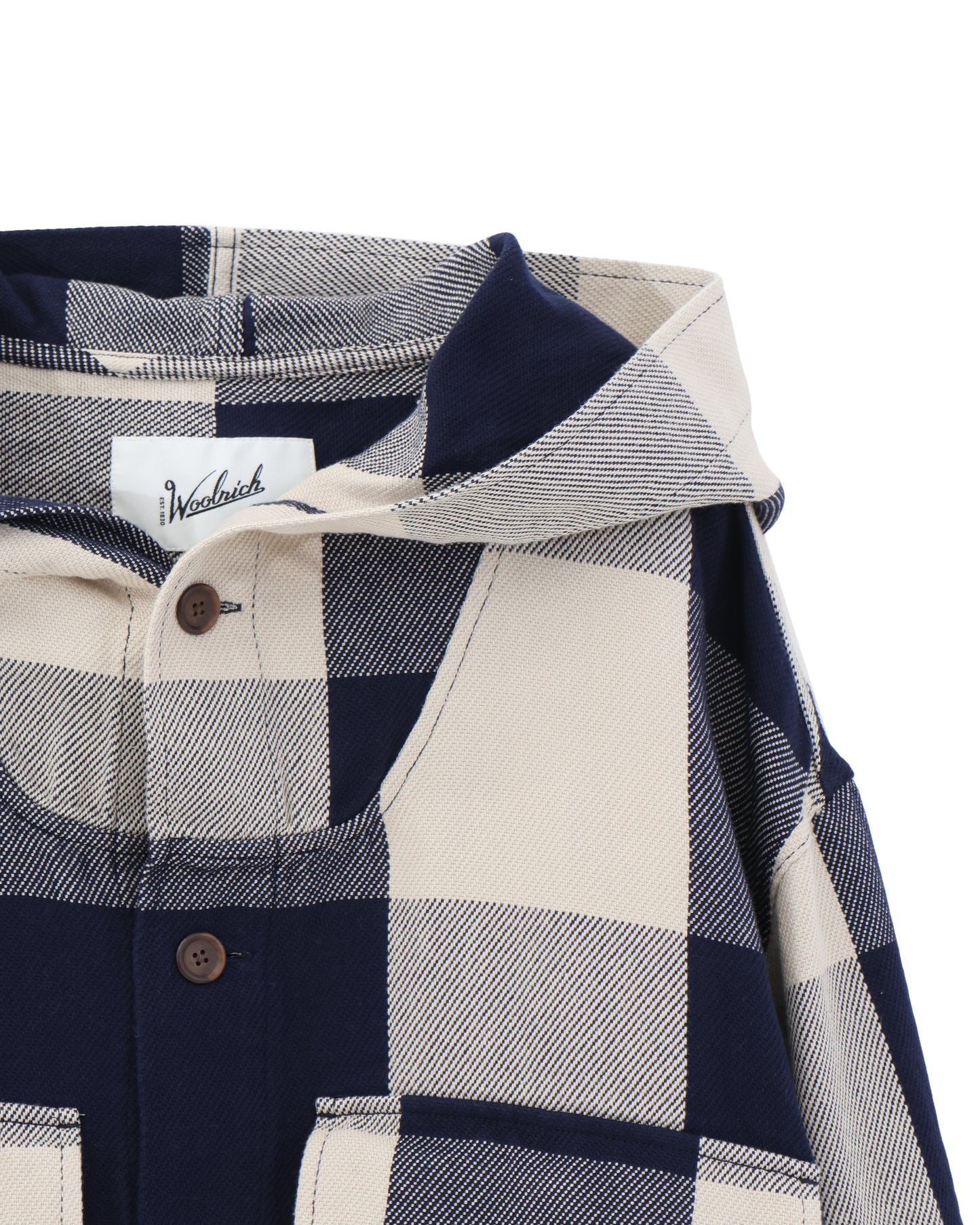 BUFFALO CHECK REGULAR HOODIE SHIRT