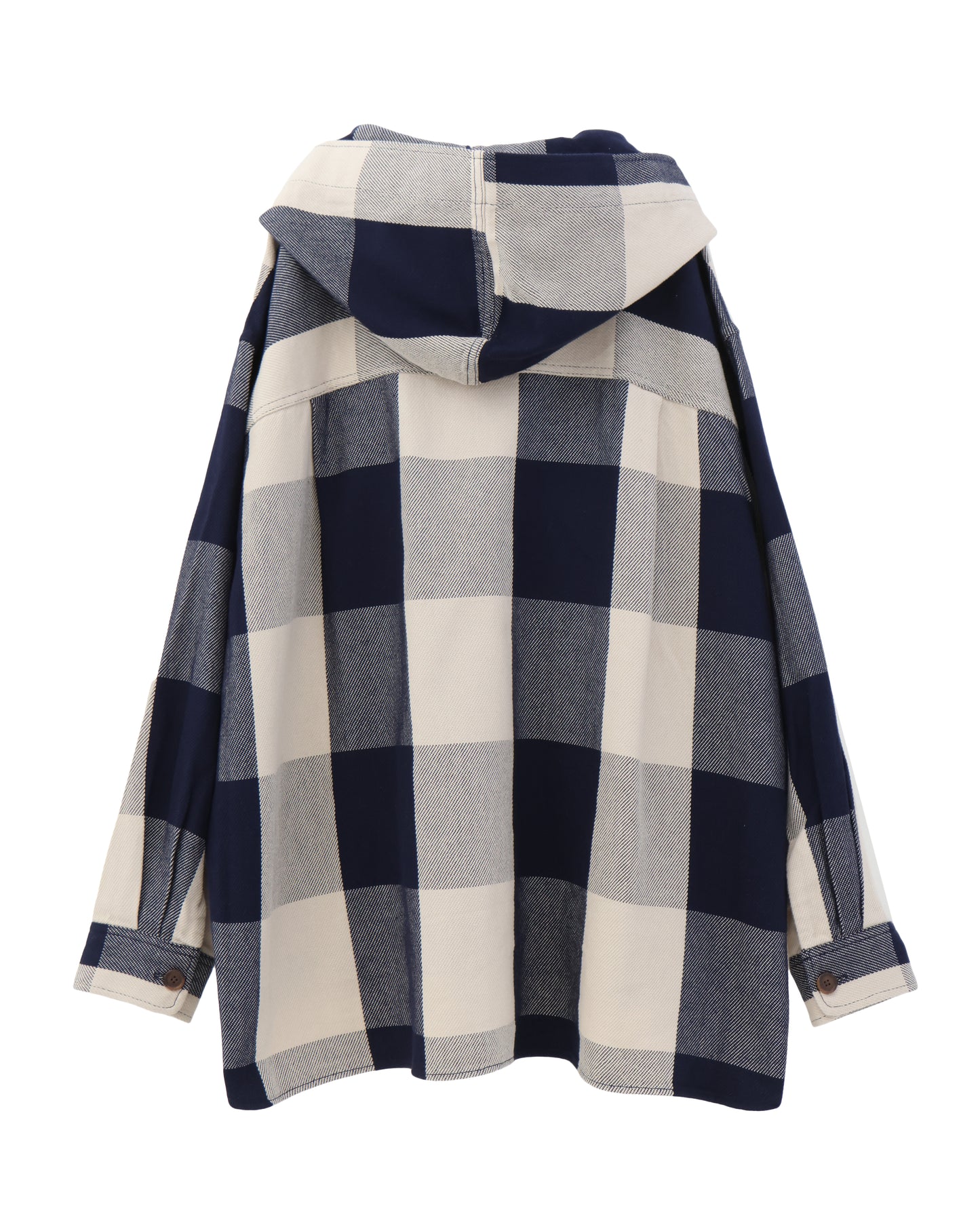 BUFFALO CHECK REGULAR HOODIE SHIRT