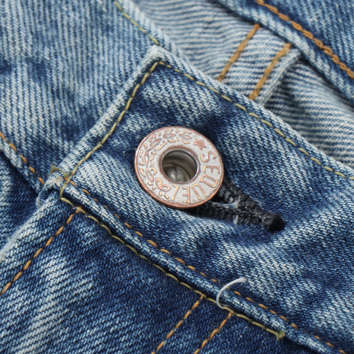 "FRAGMENT × SEQUEL" DAMAGE DENIM PANTS