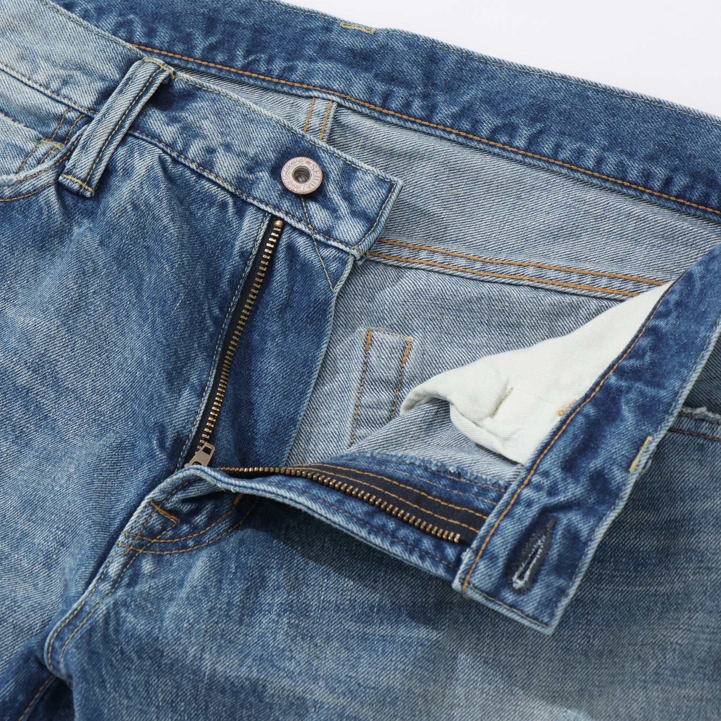 "FRAGMENT × SEQUEL" DAMAGE DENIM PANTS