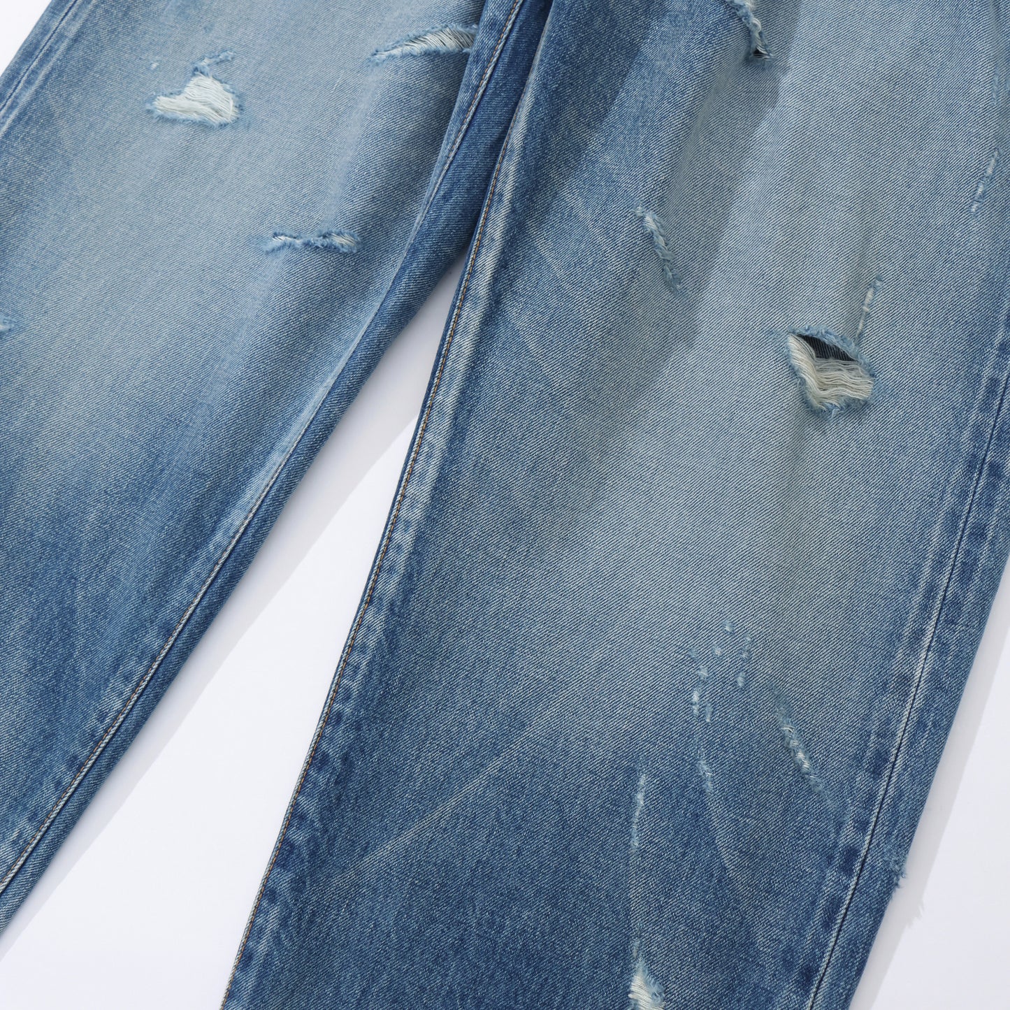 "FRAGMENT × SEQUEL" DAMAGE DENIM PANTS (TYPE-XF)