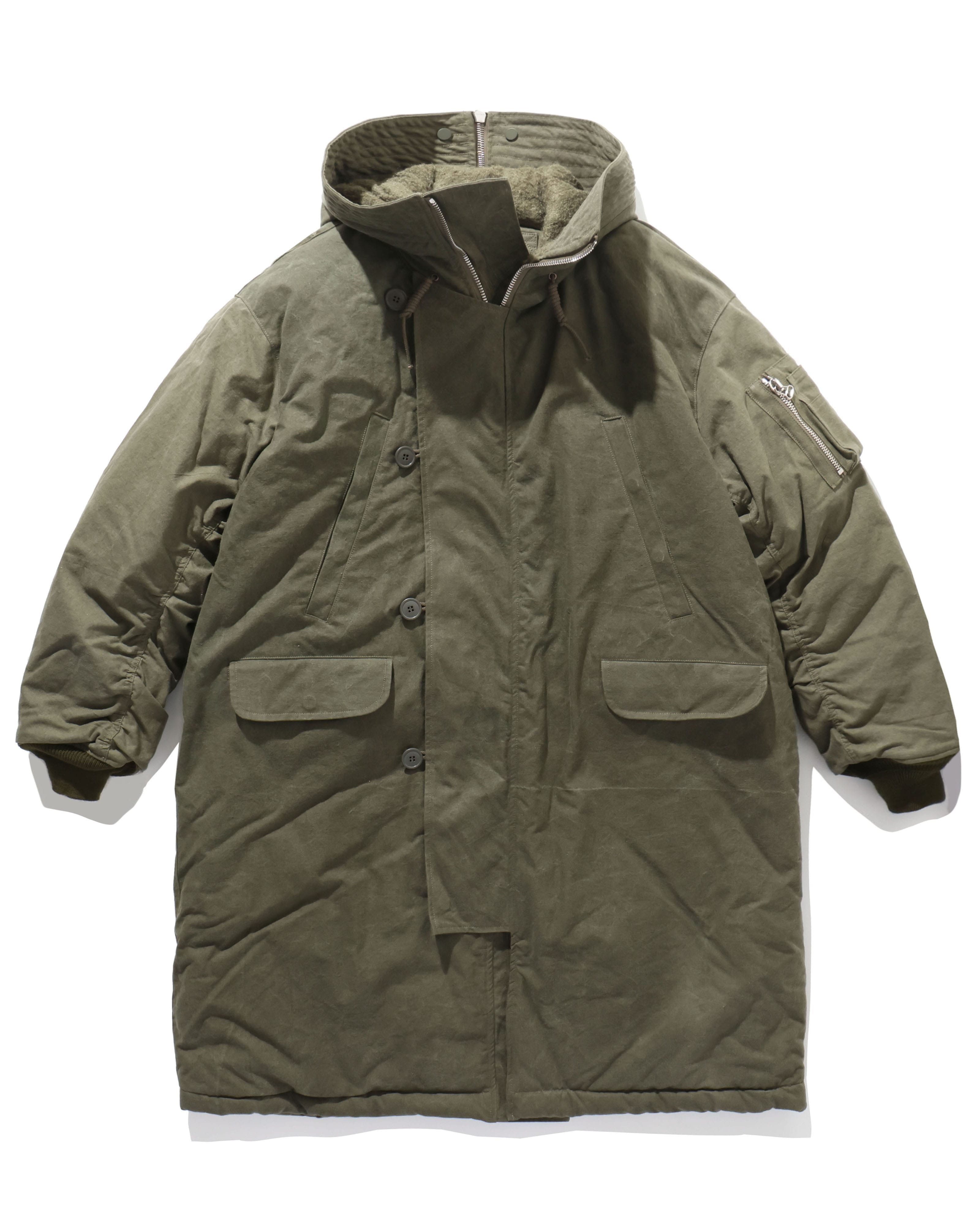 HOODED DOWN COAT KHAKI – TIME AFTER TIME