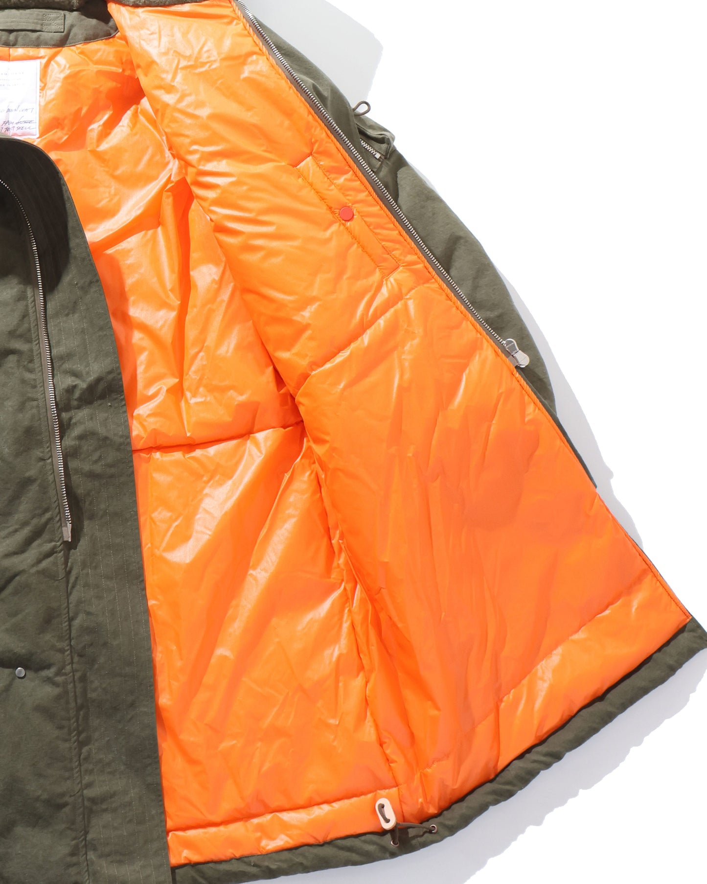 HOODED DOWN COAT KHAKI