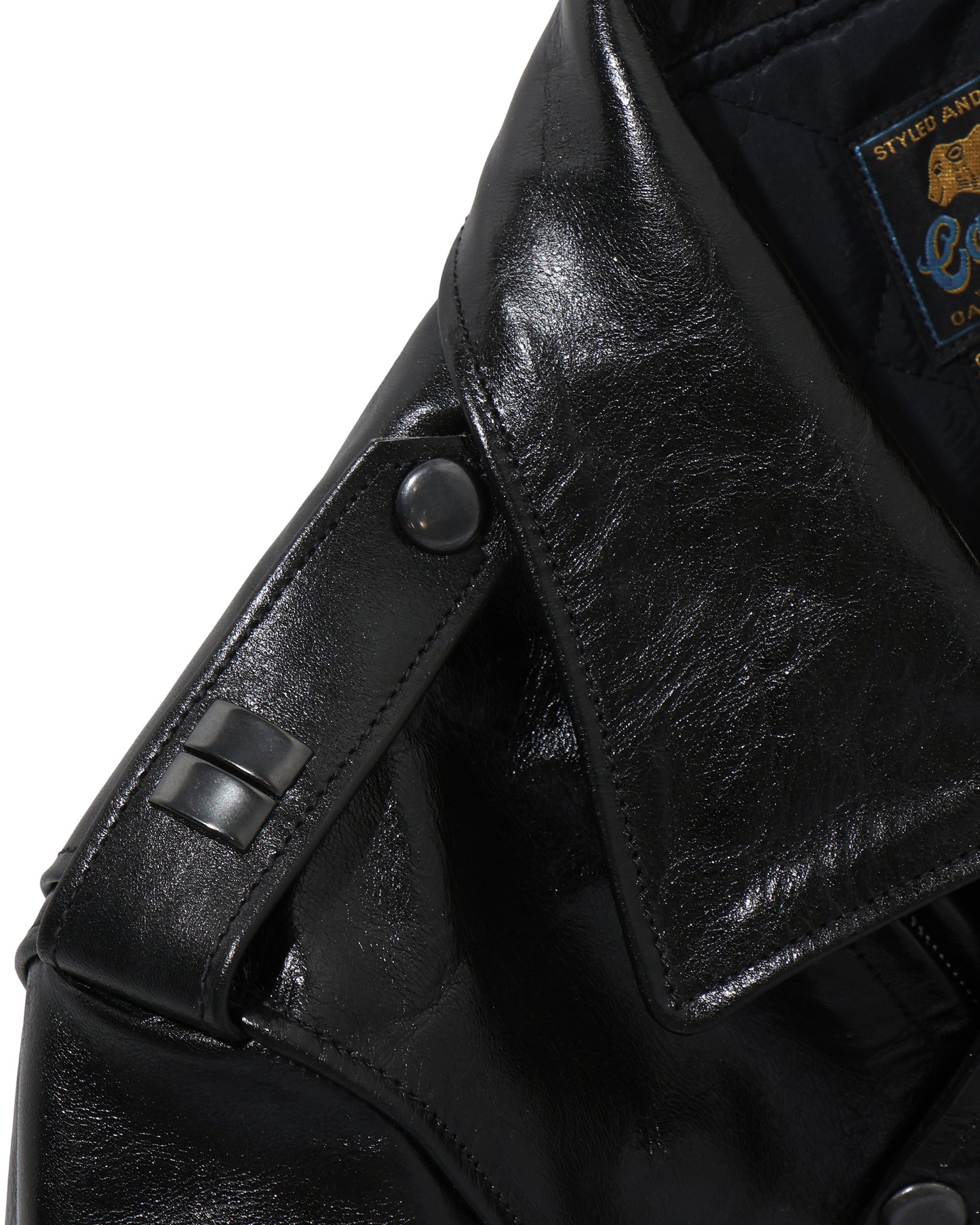 California Manufacturing Company Horsehide Double Riders Jacket"ALL STATE JET"