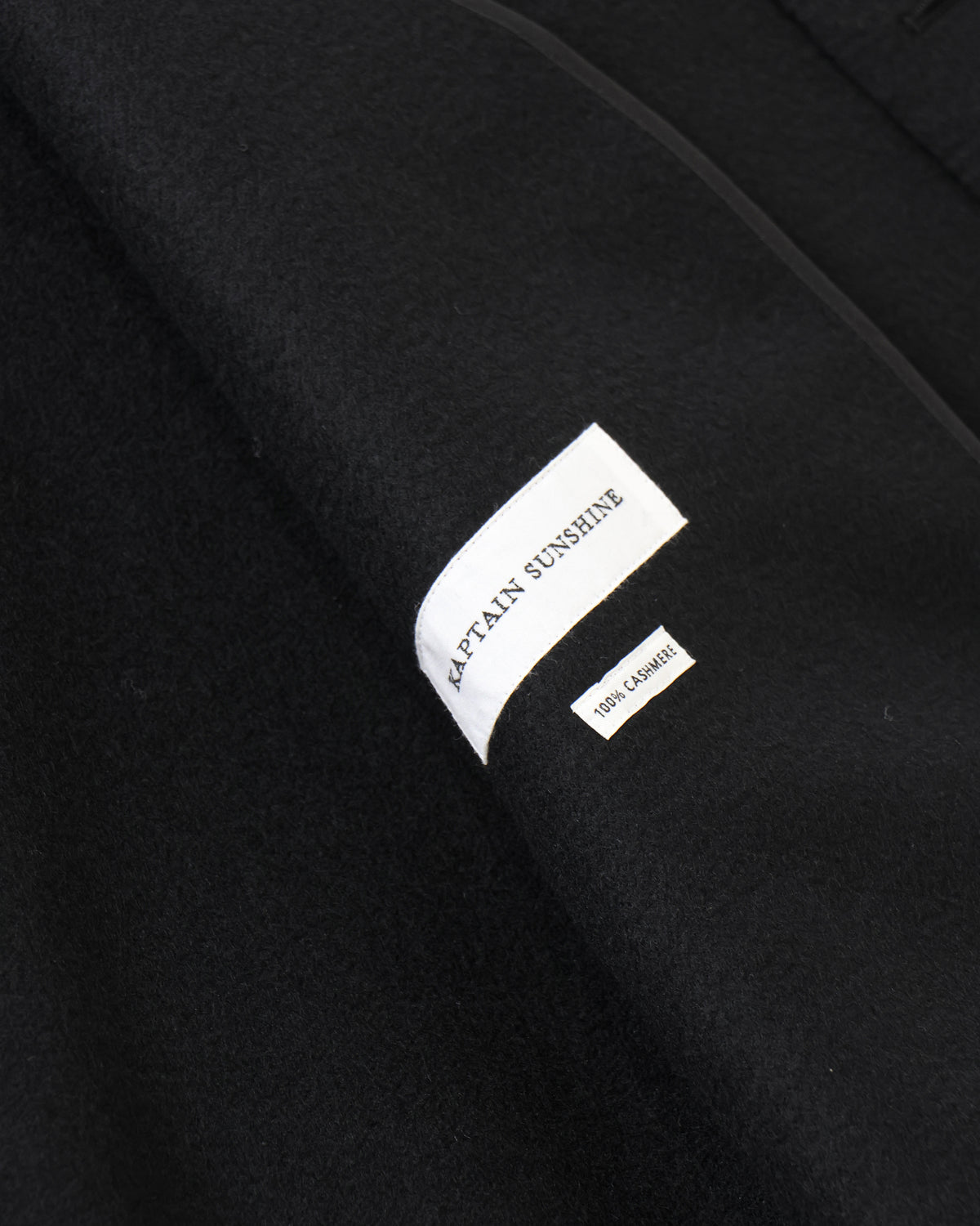 Cashmere Melton Walkar Coat BLACK