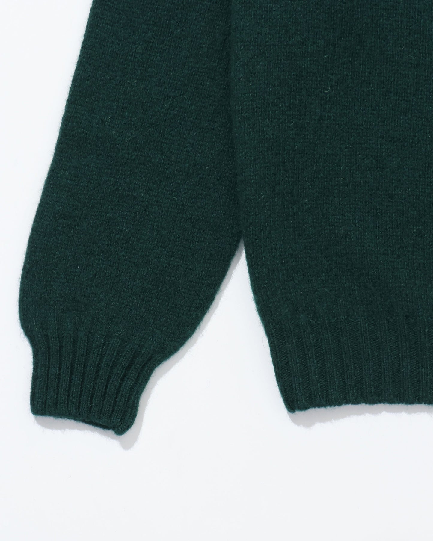 Shetland Crew Neck -FOREST-