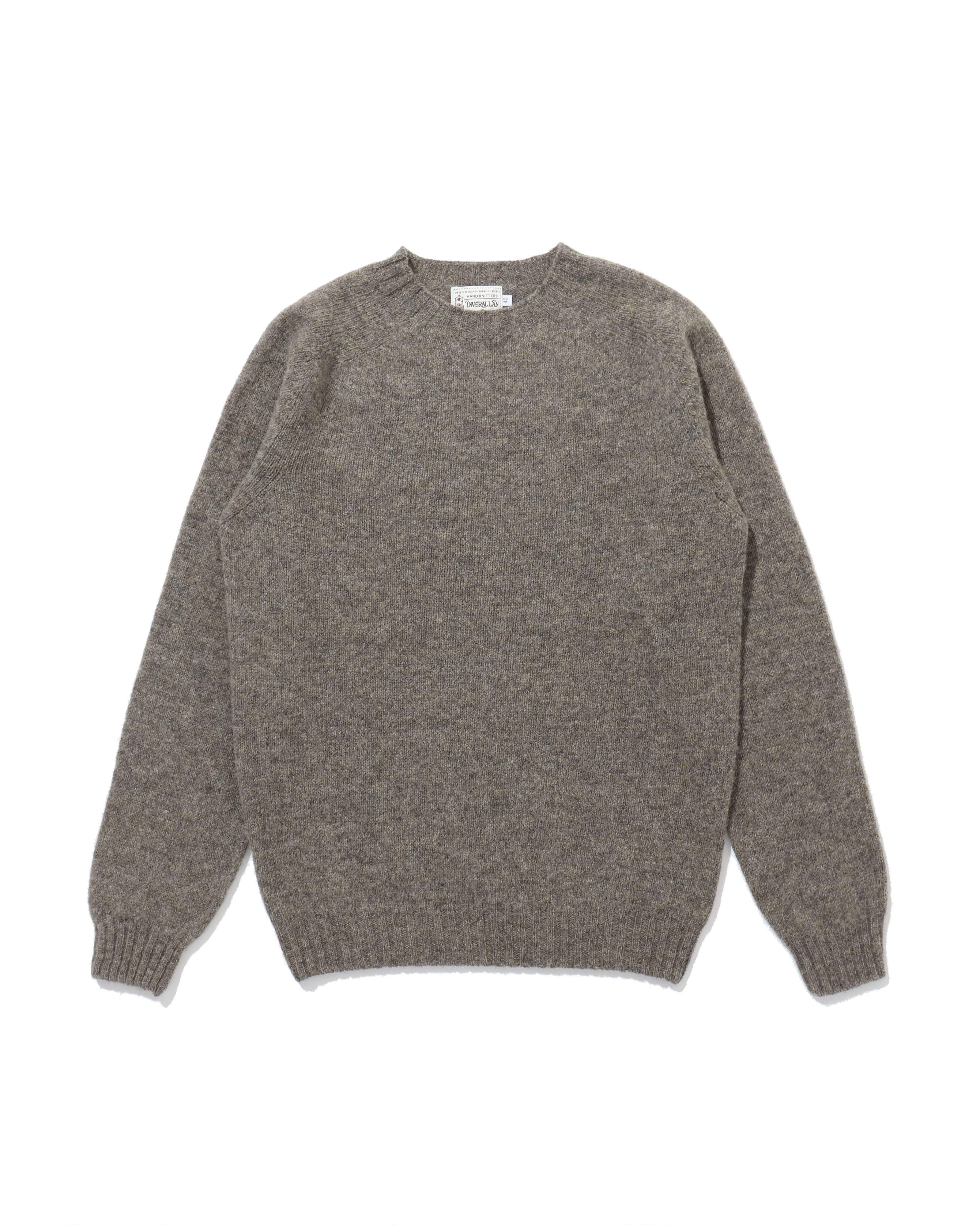 Shetland Crew Neck -OYSTER- – TIME AFTER TIME