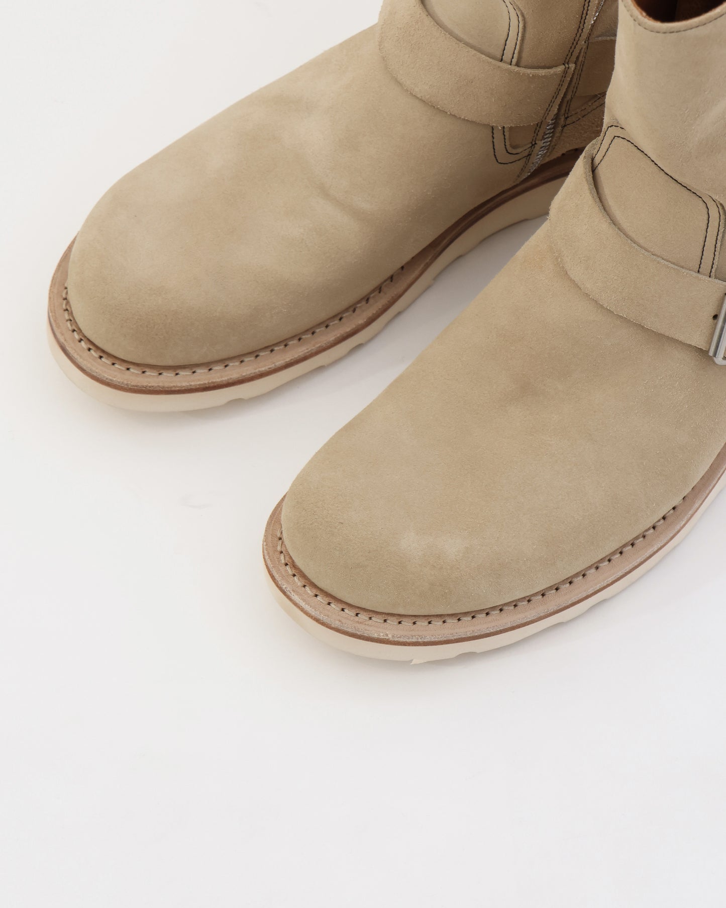 BIKER ZIP UP BOOTS COW LEATHER