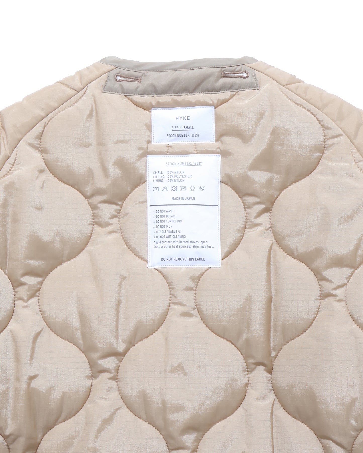 QUILTED LINER COAT 17537