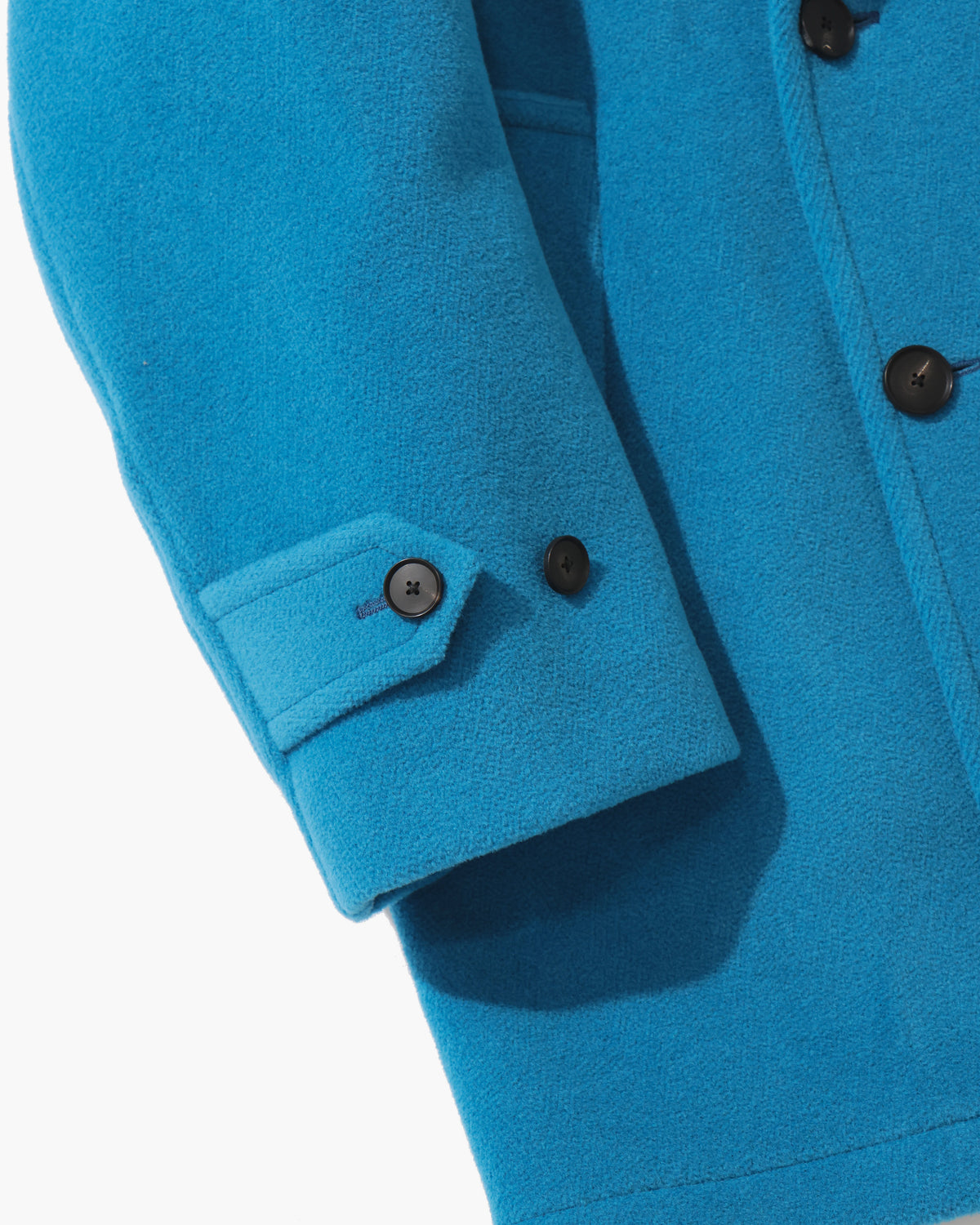 WOOL HERRINGBONE SHAWL COLLAR COAT