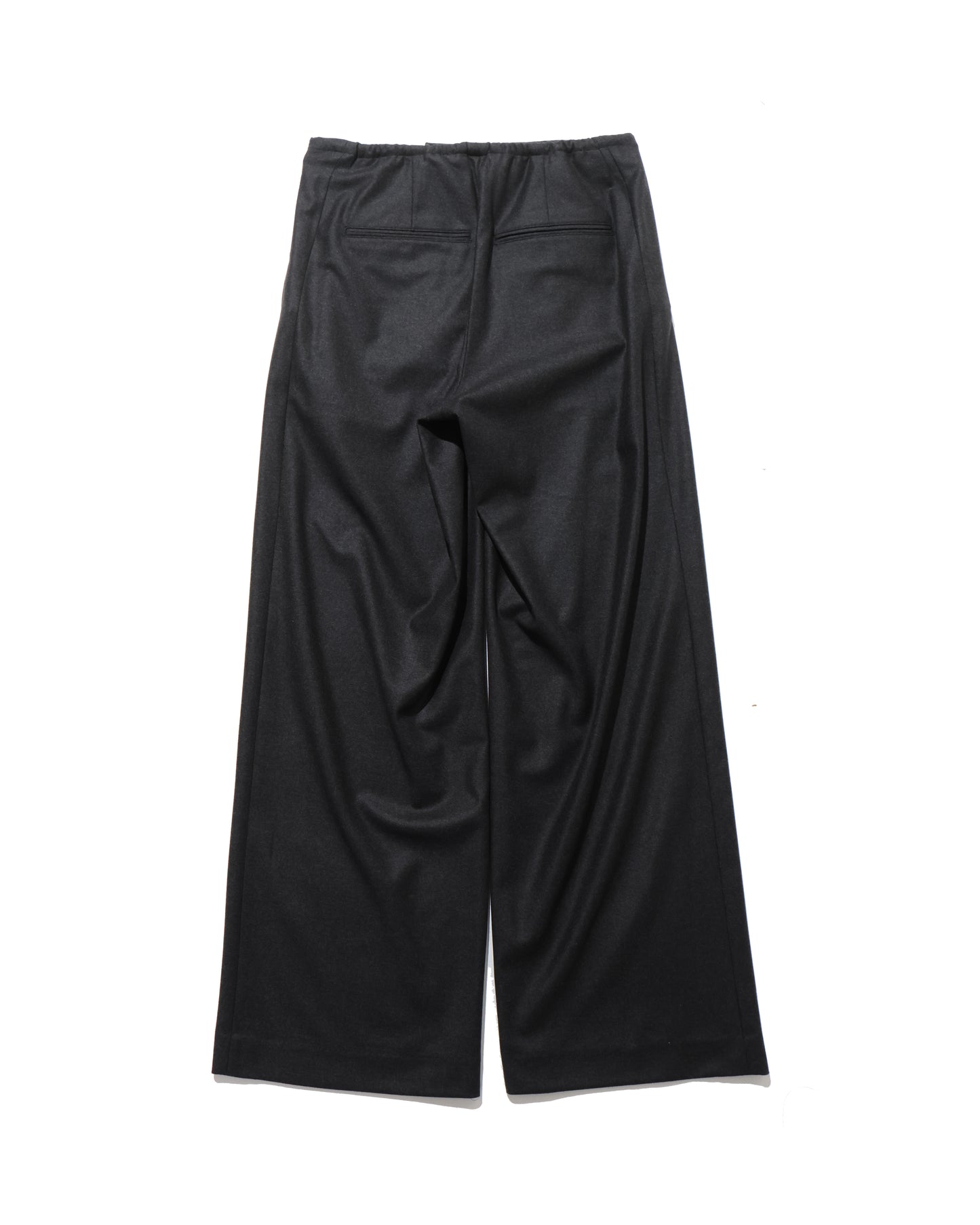 WOOL FULLING FLANNEL DRAWSTRING PANTS