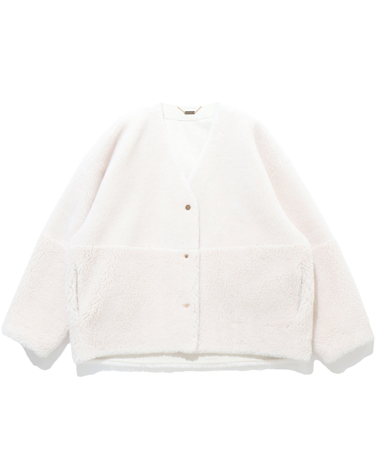 reversible v/n boa coat