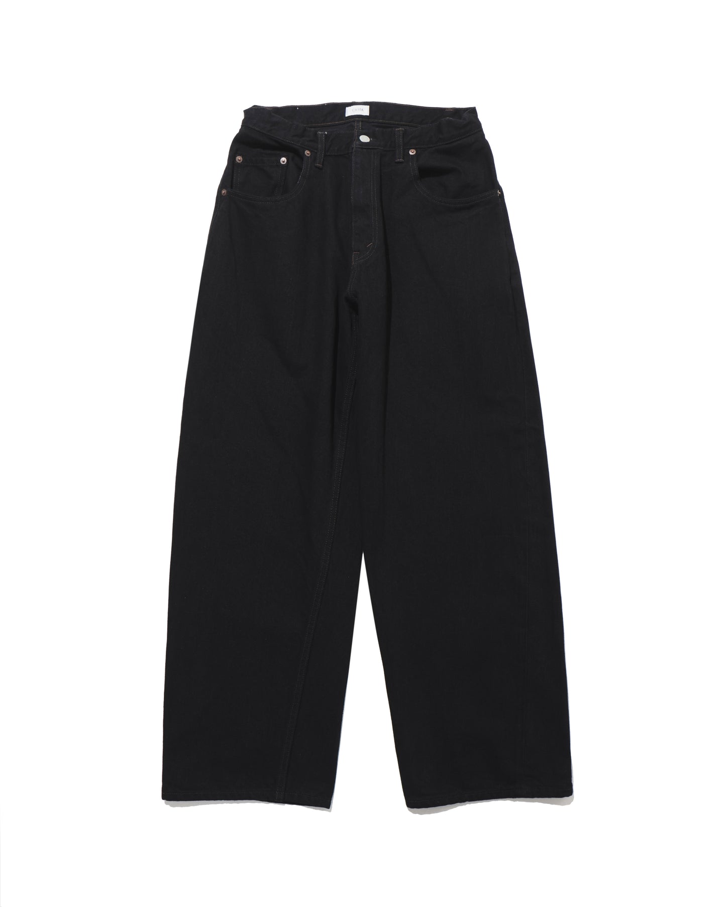 Baggy 5 Pocket Pants Black(One Wash)