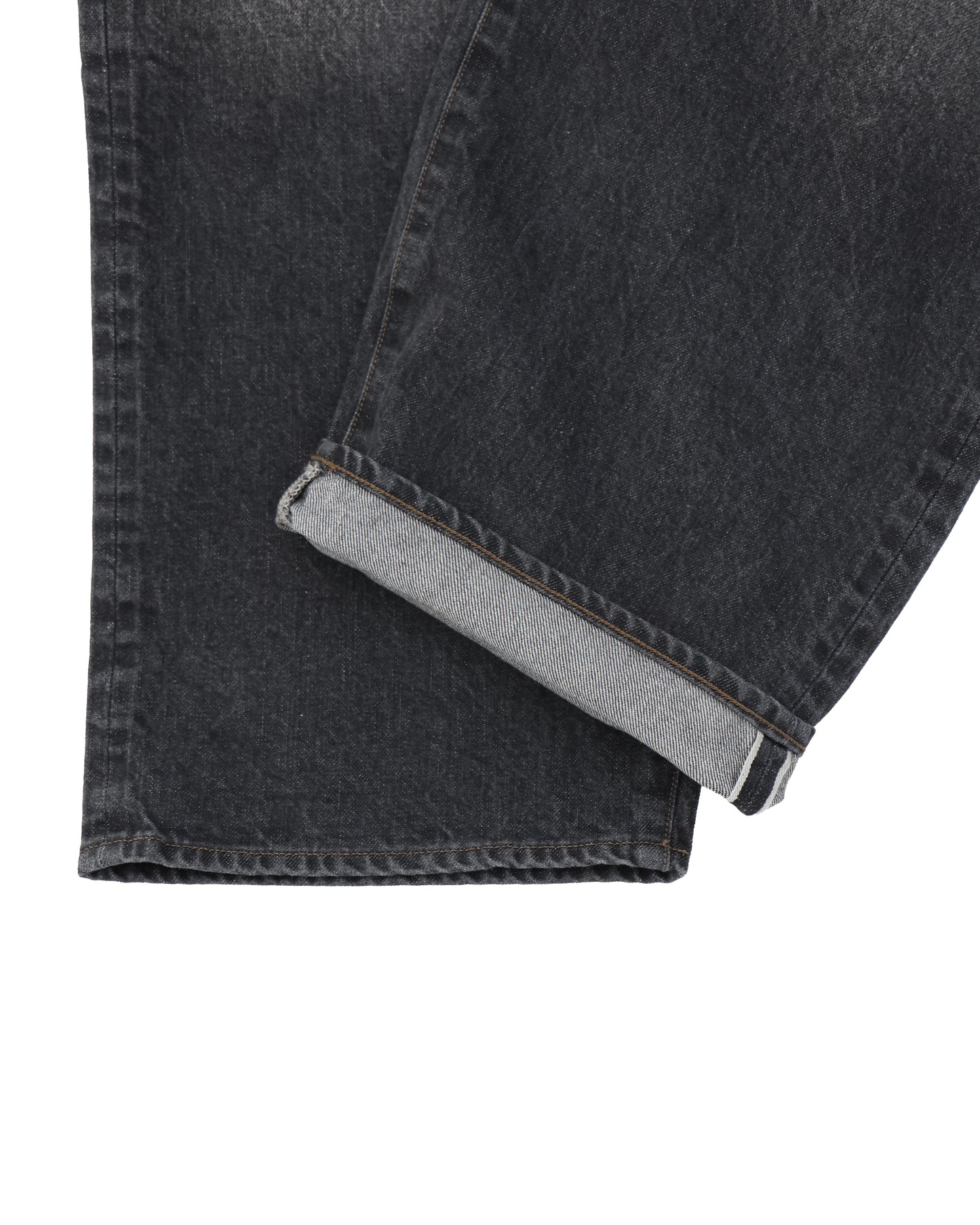 13.5oz Denim Pants Wide USED-SulfurBlack