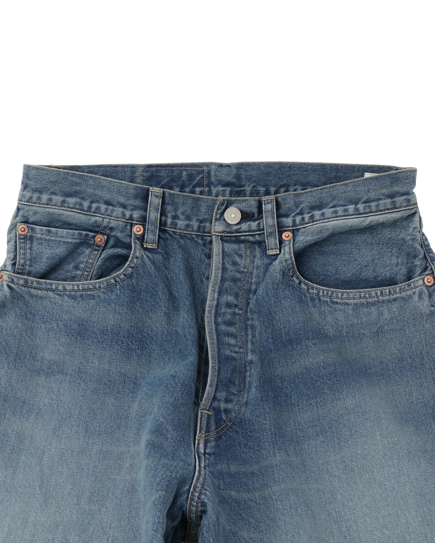 13.5oz Denim Pants Wide USED-Indigo