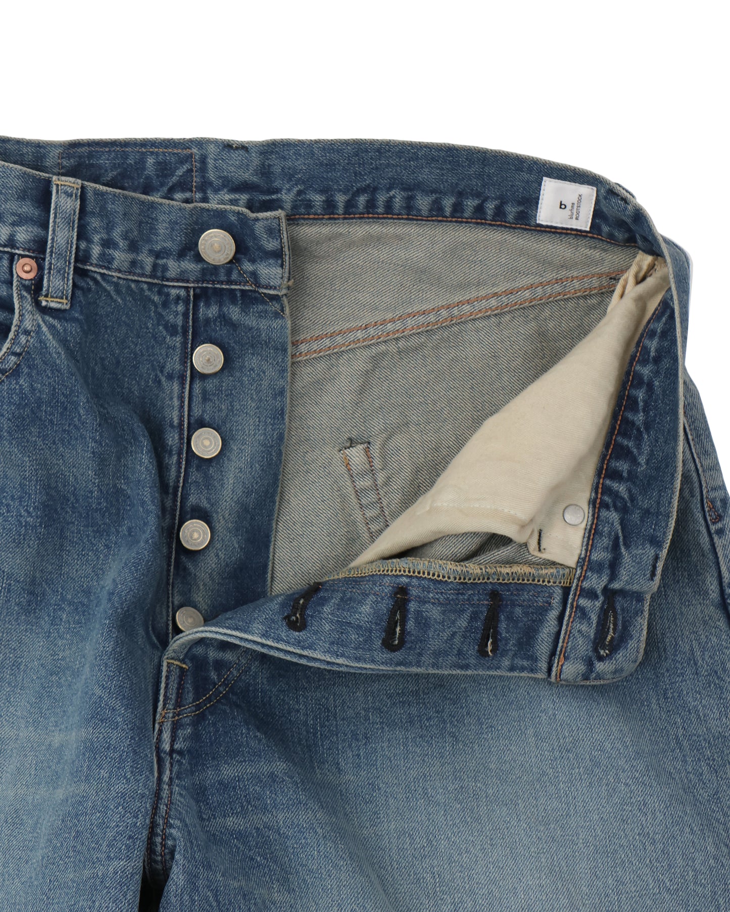 13.5oz Denim Pants Wide USED-Indigo