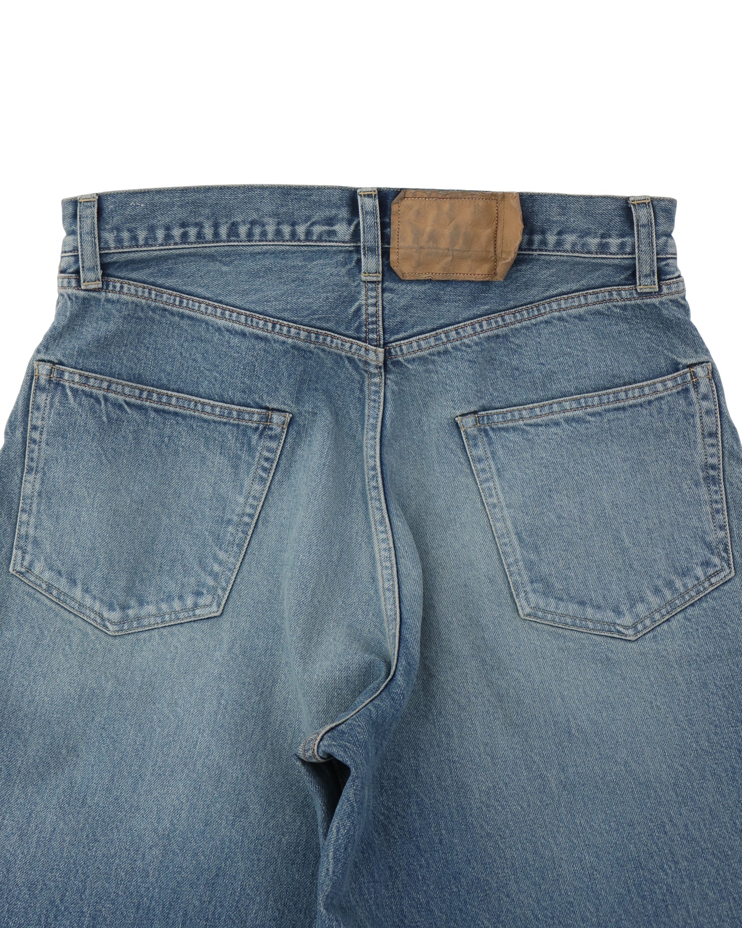 13.5oz Denim Pants Wide USED-Indigo