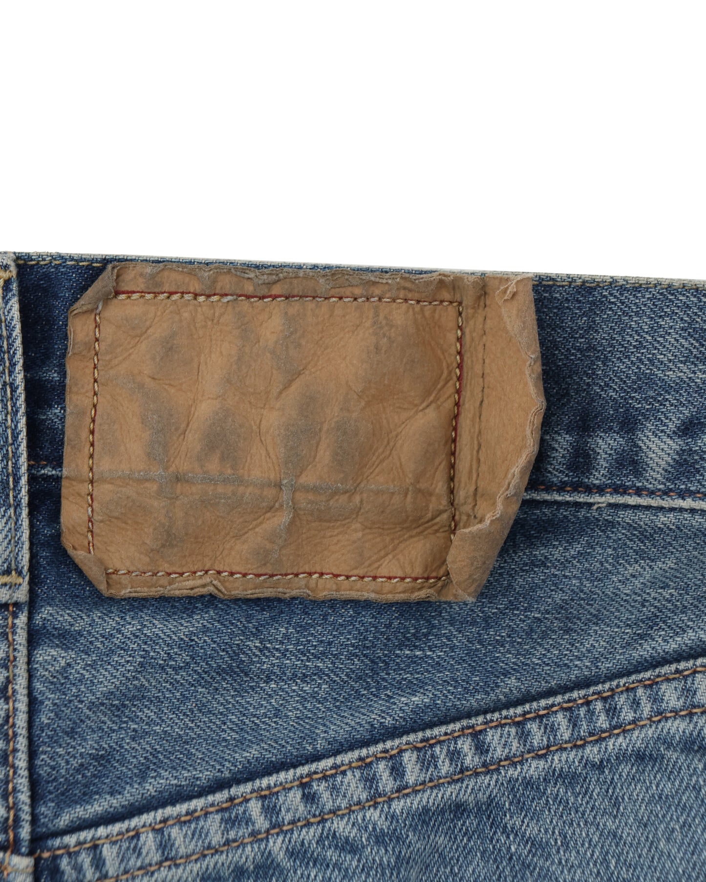 13.5oz Denim Pants Wide USED-Indigo