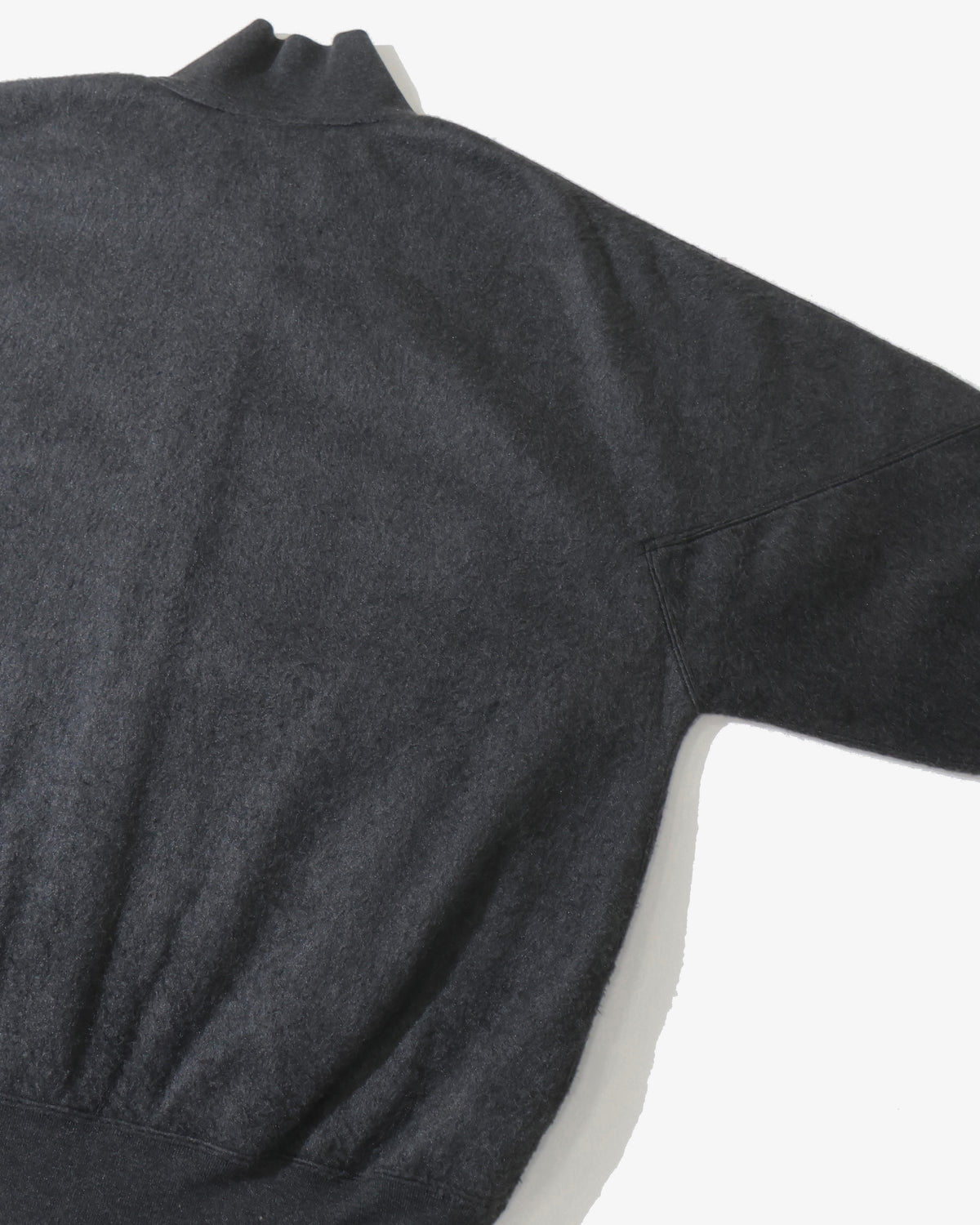 Pe/Silk Fleece Track Jacket HeatherBlack