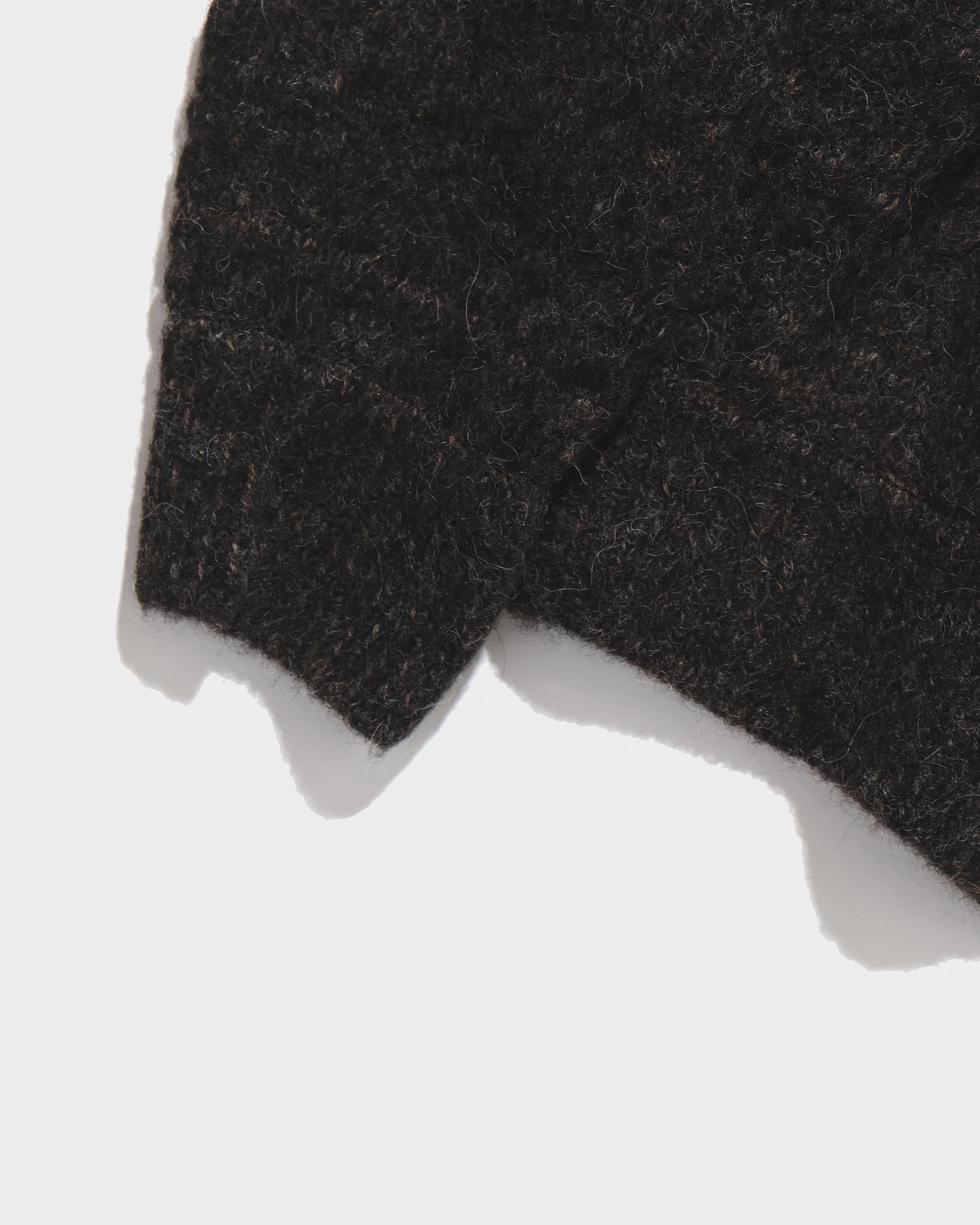 Baby Alpaca Knit P/O MelangeDarkBrown