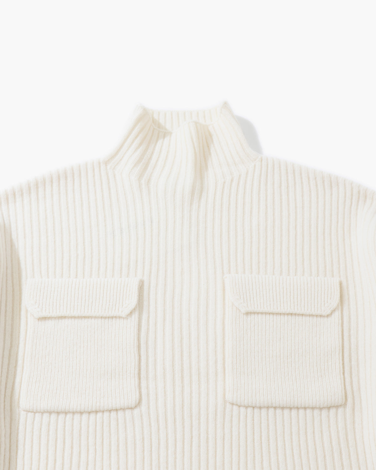 BOILED LAMBWOOL RIB TOP