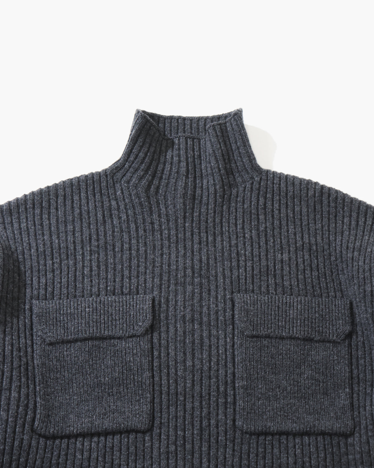 BOILED LAMBWOOL RIB TOP