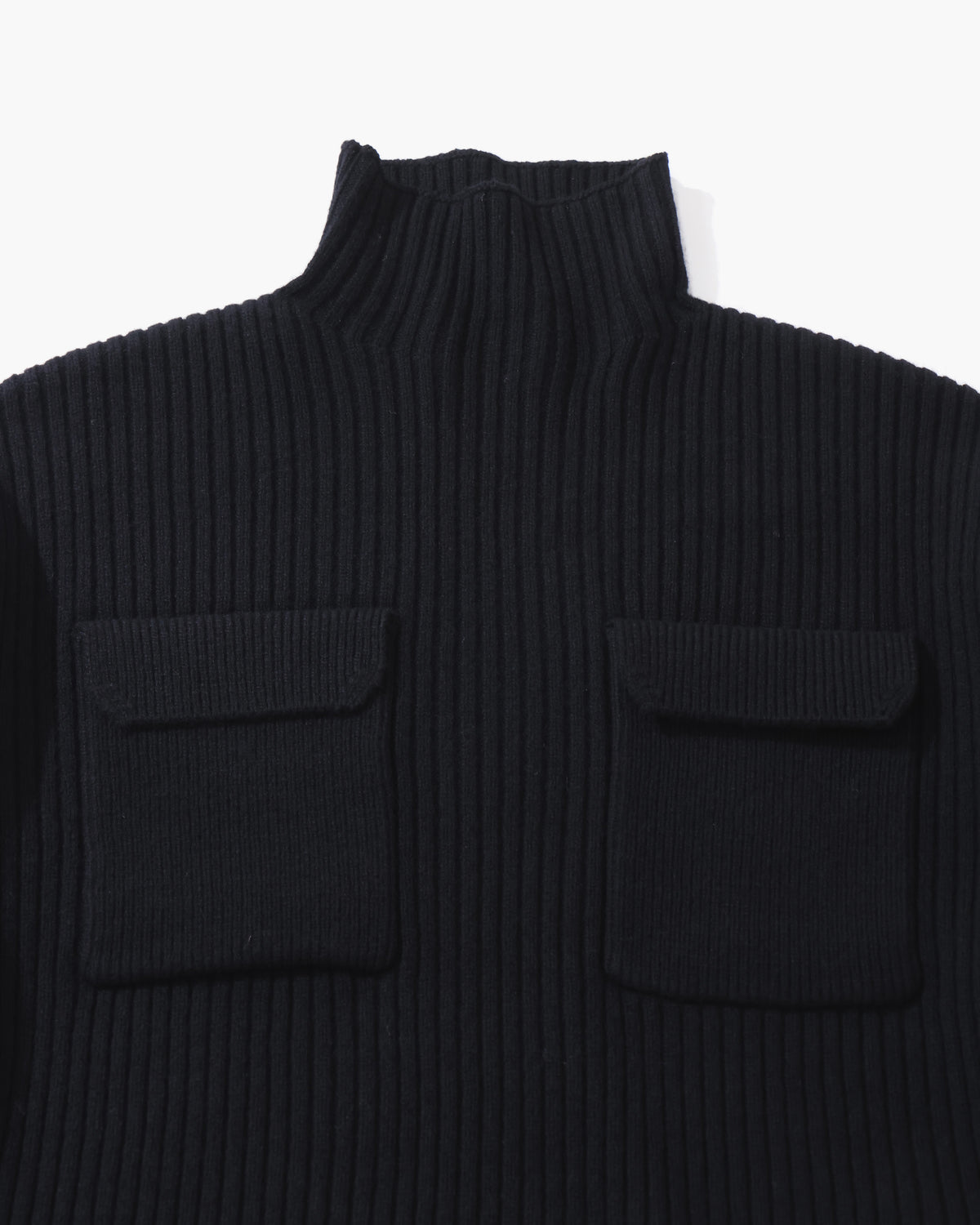 BOILED LAMBWOOL RIB TOP